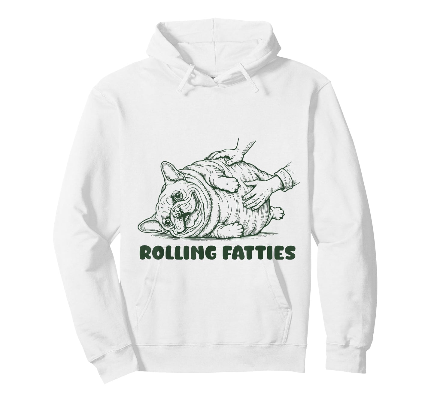 Rolling Fatties French Bulldog Funny Cute Bulldog Lover T-Shirt