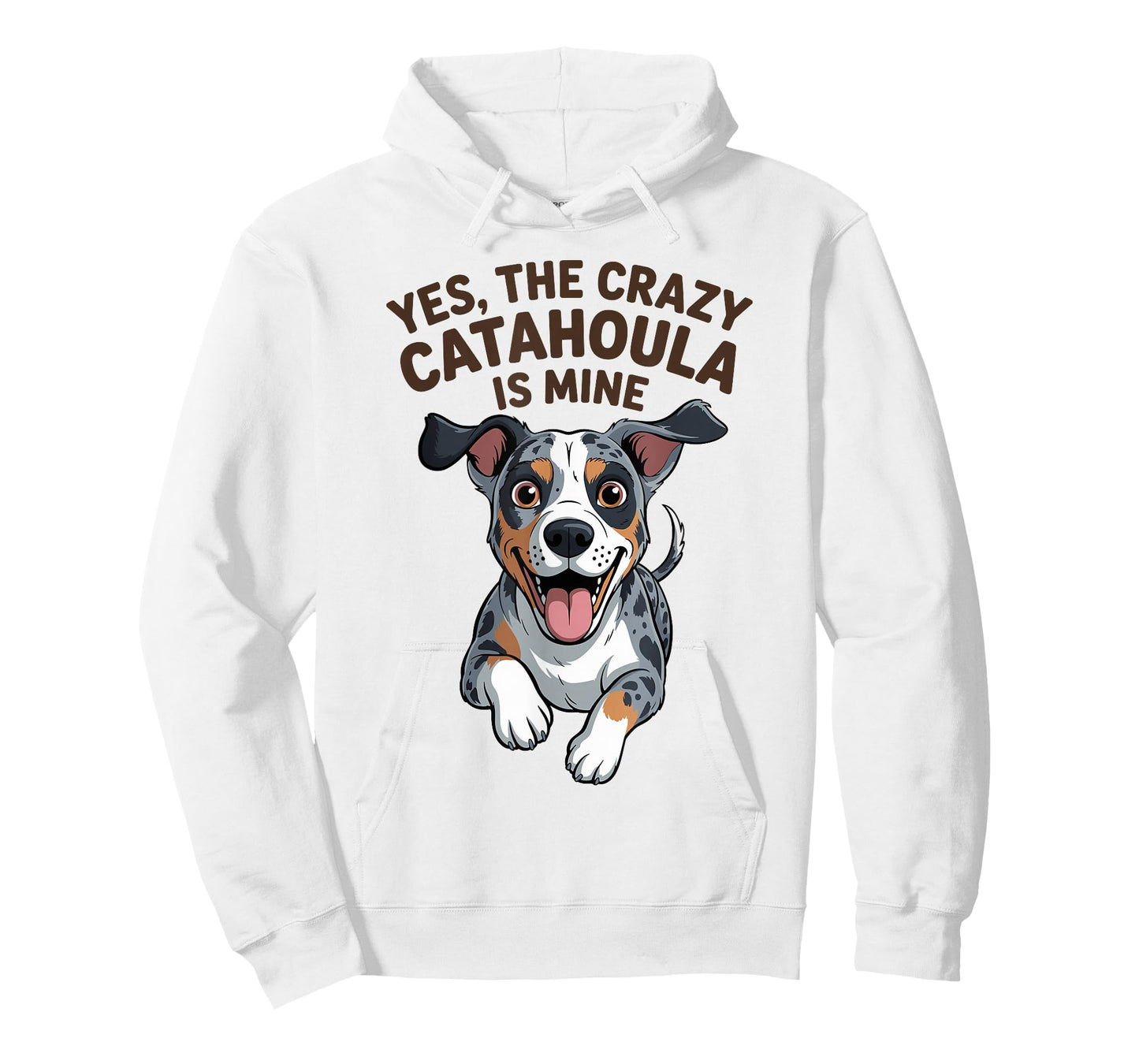 The Crazy Catahoula is Mine Cartoon Pet Leopard Dog Breed T-Shirt