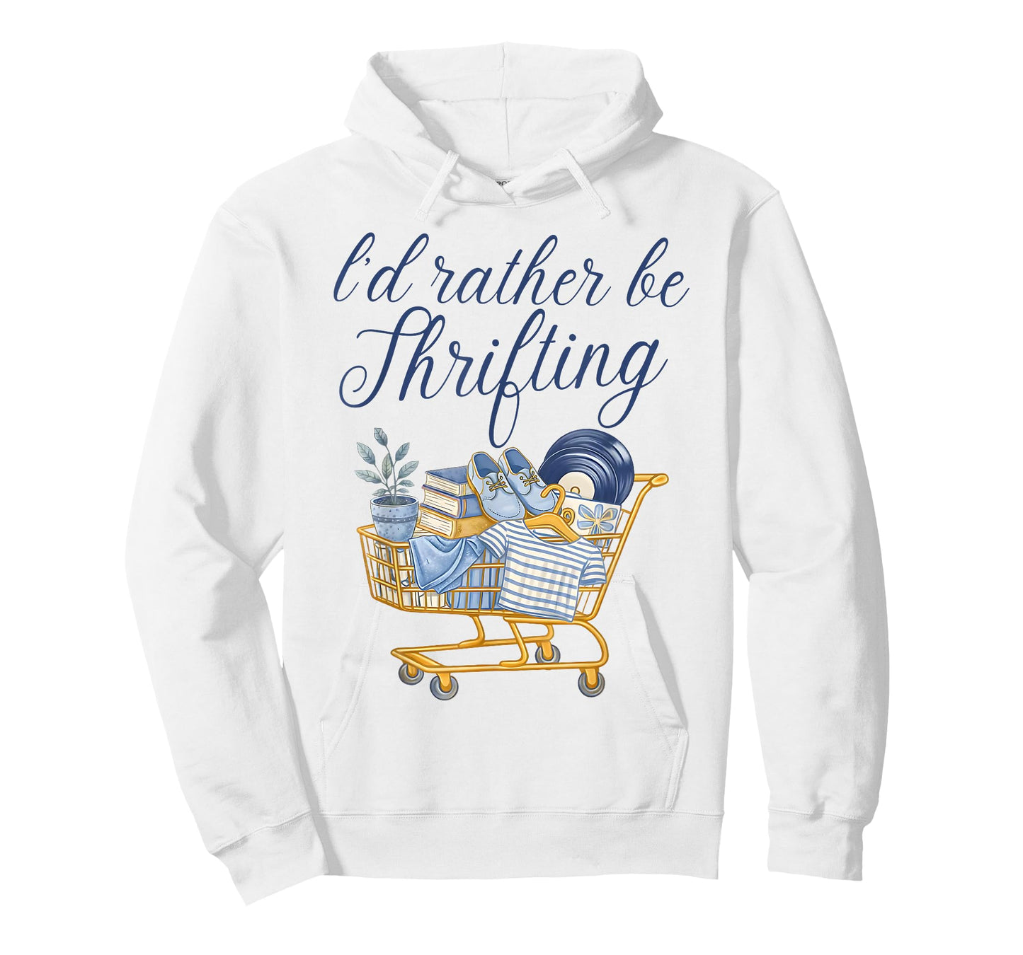 I'd Rather Be Thrifting Funny Thrifting Thrifter Store Queen T-Shirt
