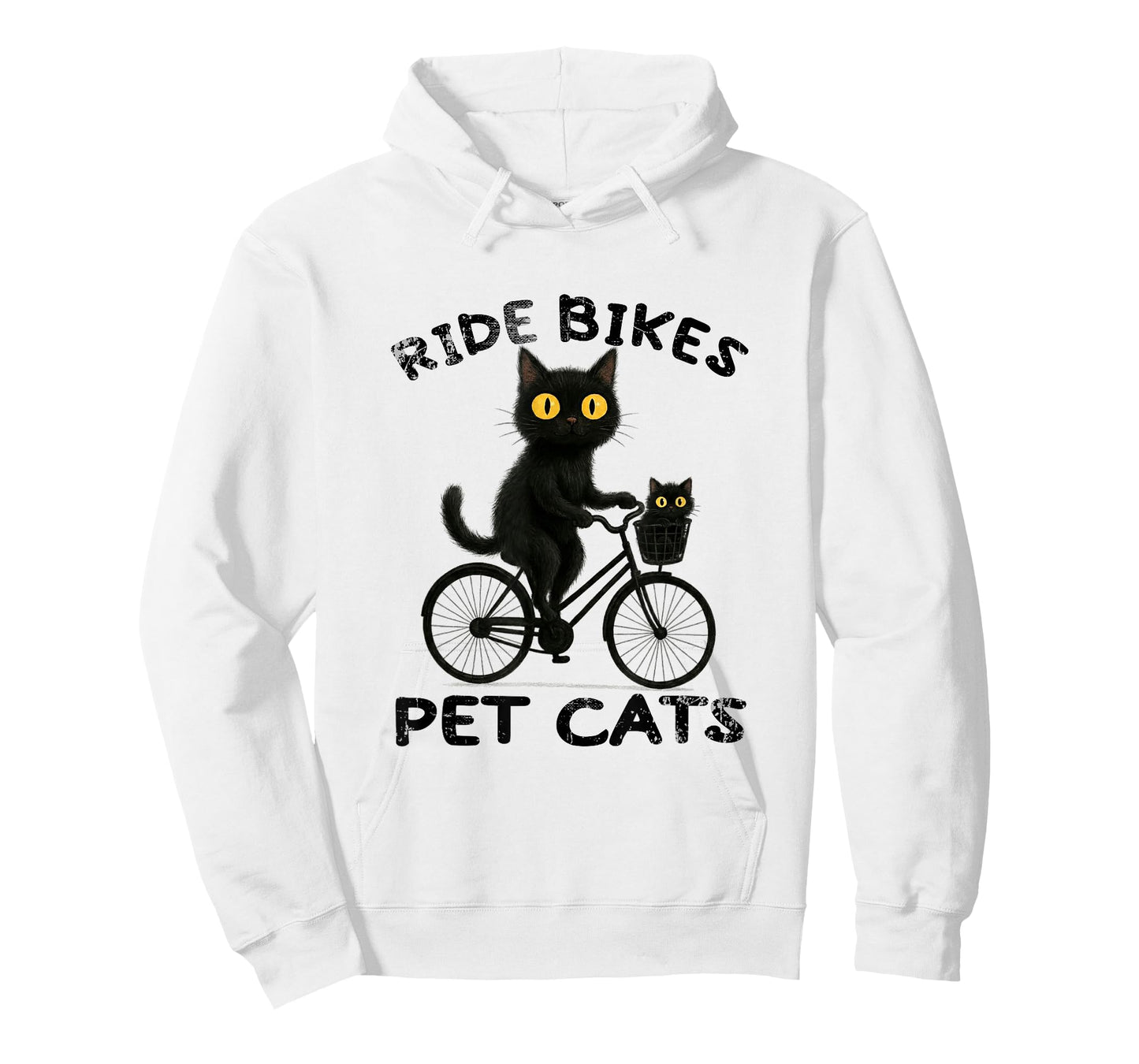 Ride Bikes Pet Cats Bicycle Cycling Biking Cat Lover T-Shirt