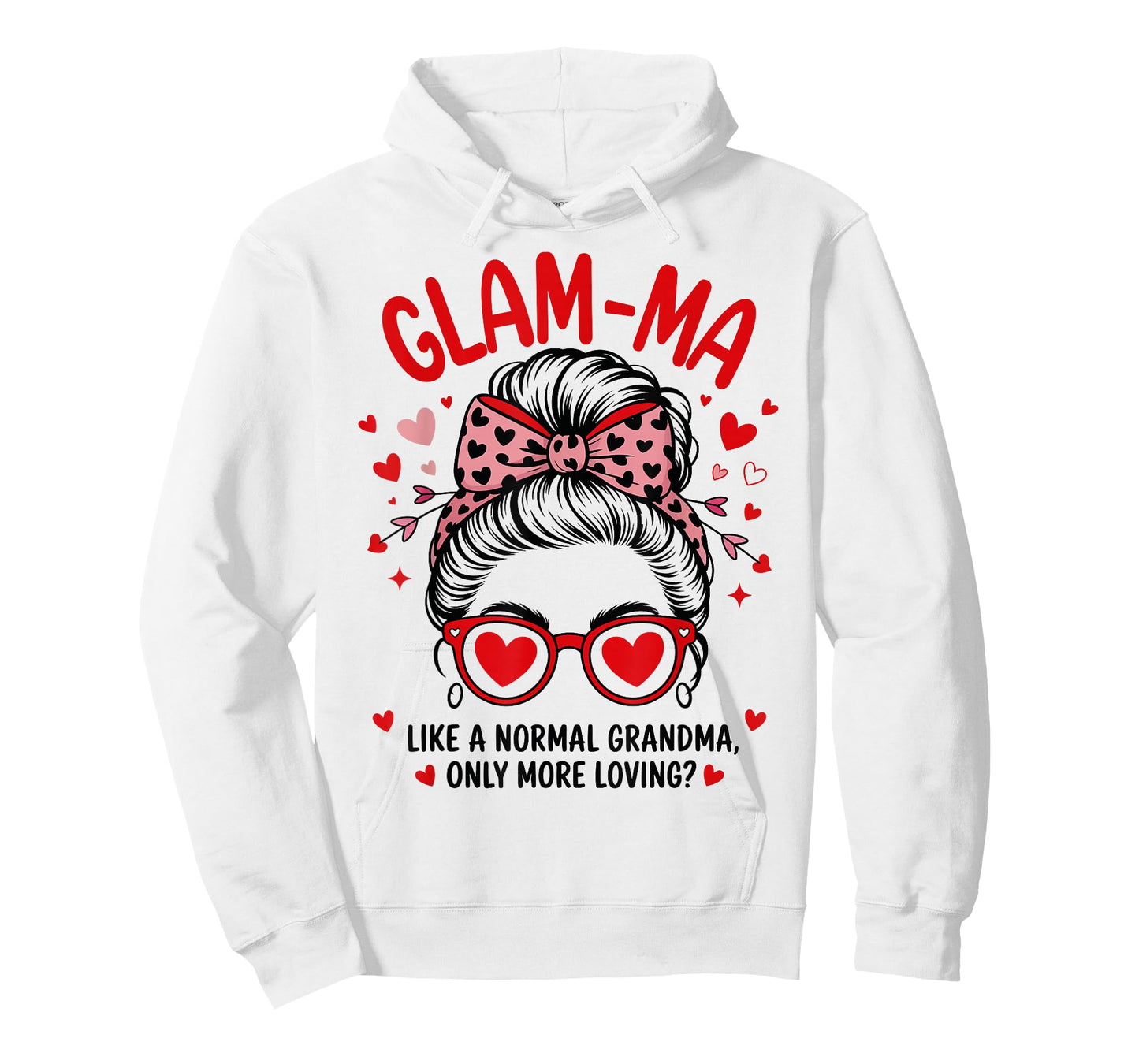 Glam-MA Valentine Quote for Loving Grandma with Cute Bow T-Shirt
