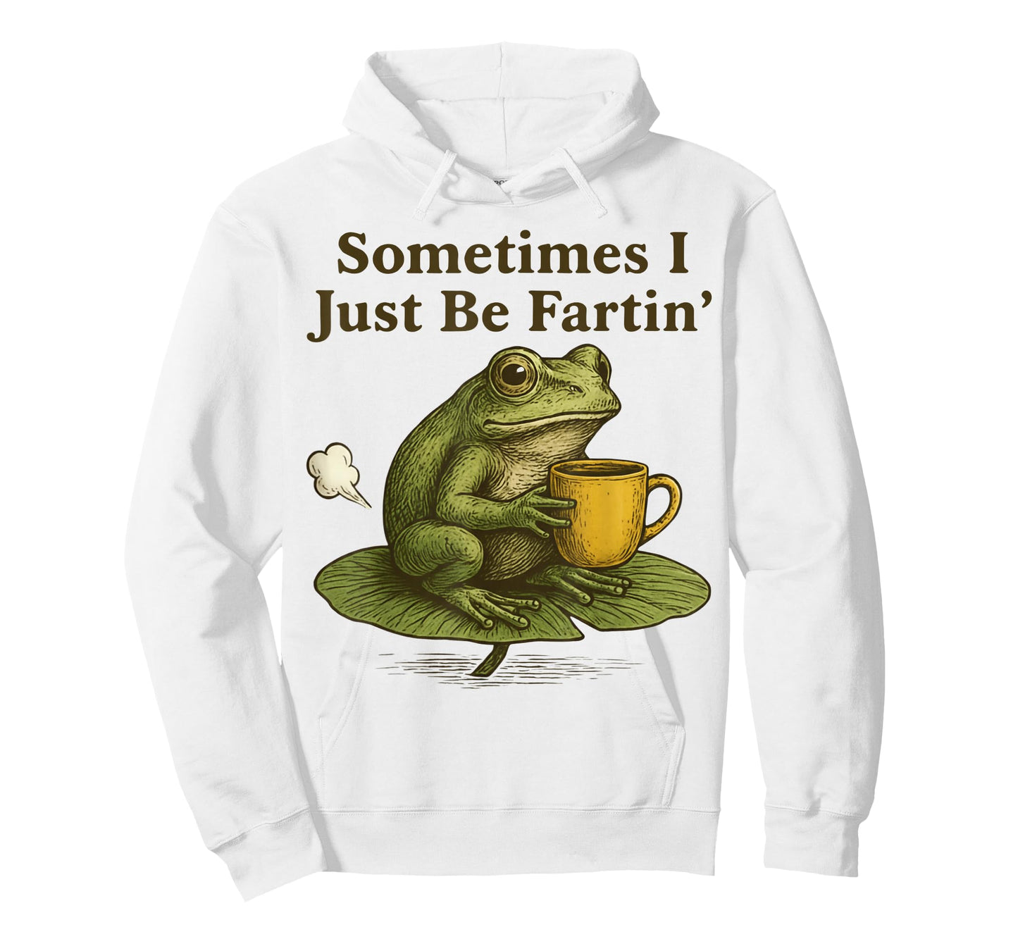 Sometimes I Just Be Farting Funny Vintage Frog Graphic T-Shirt