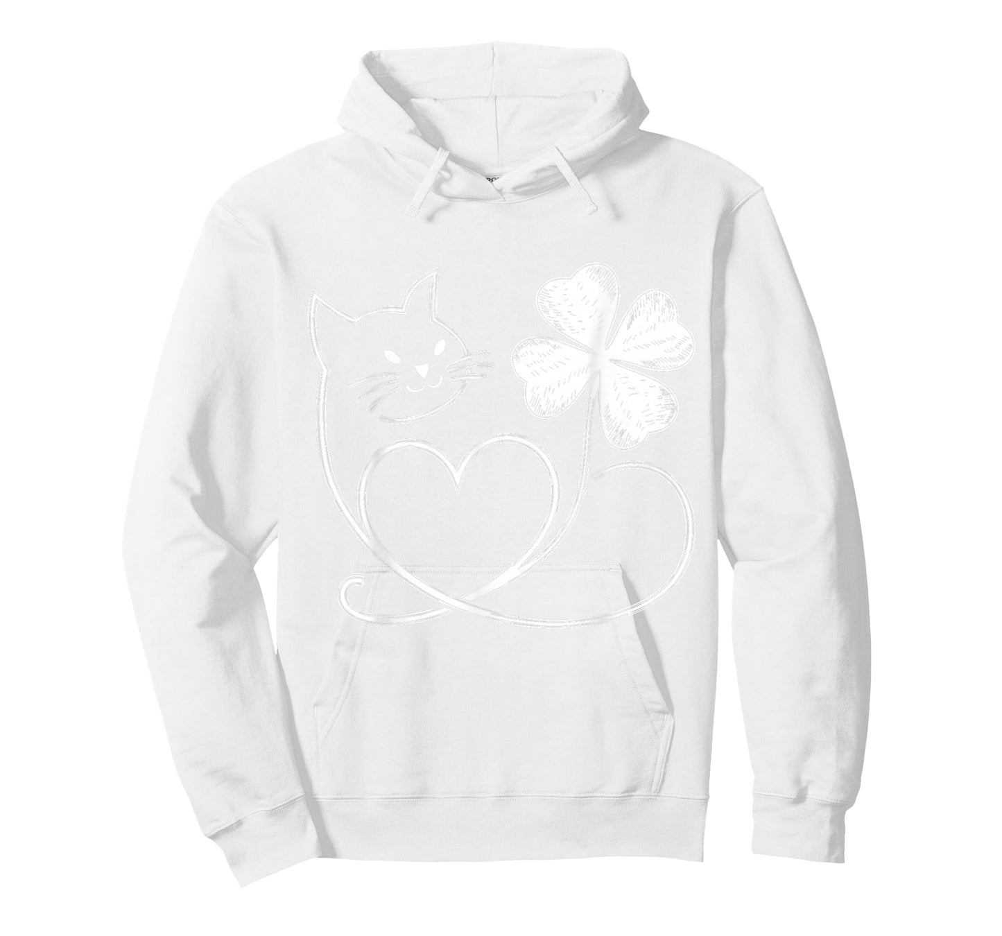 Cat Silhouette Shamrock St Patricks Day Kitten Lover Cat Mom T-Shirt