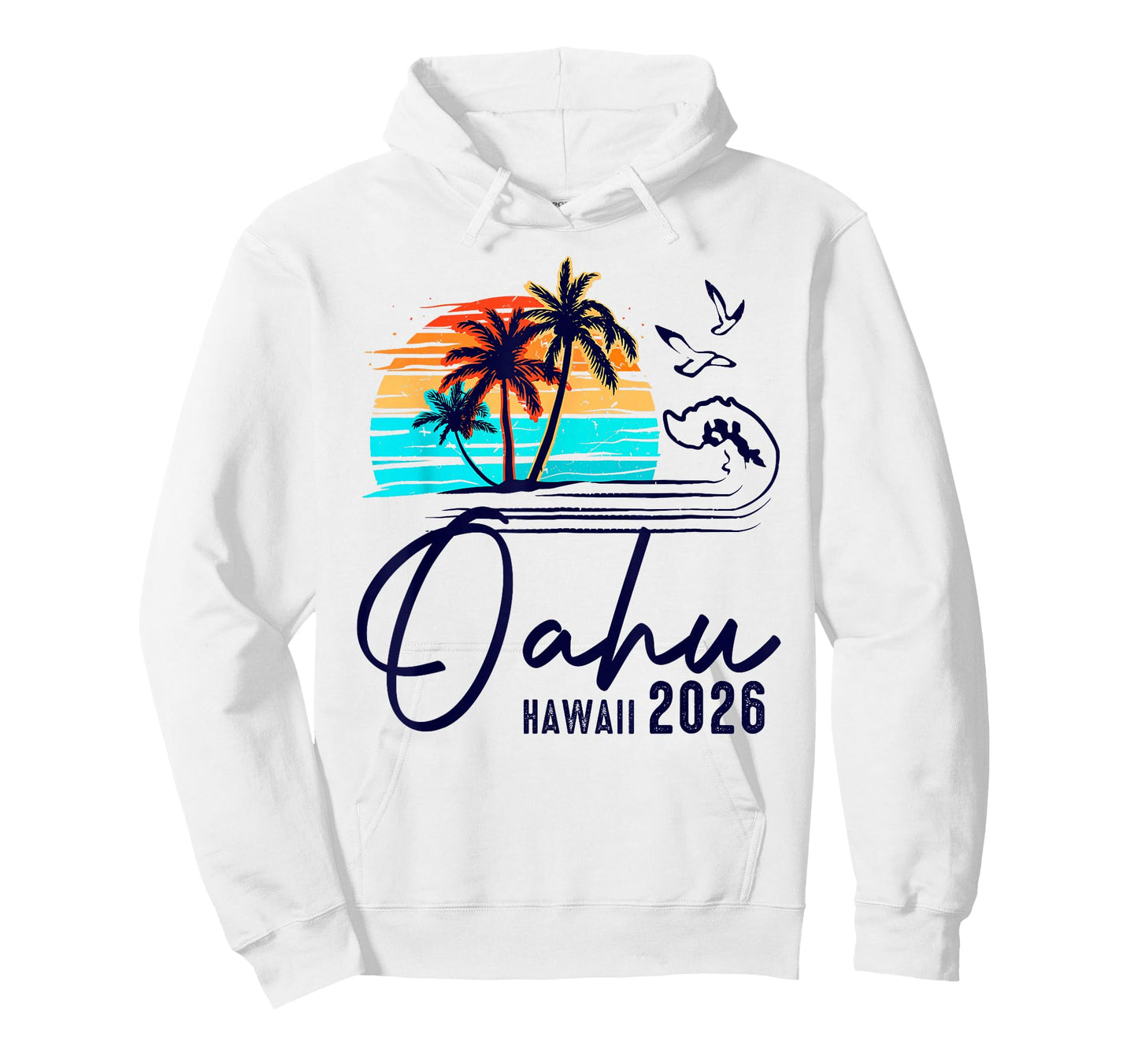 Oahu Hawaii 2026 Vacation Beach Matching Family Group T-Shirt
