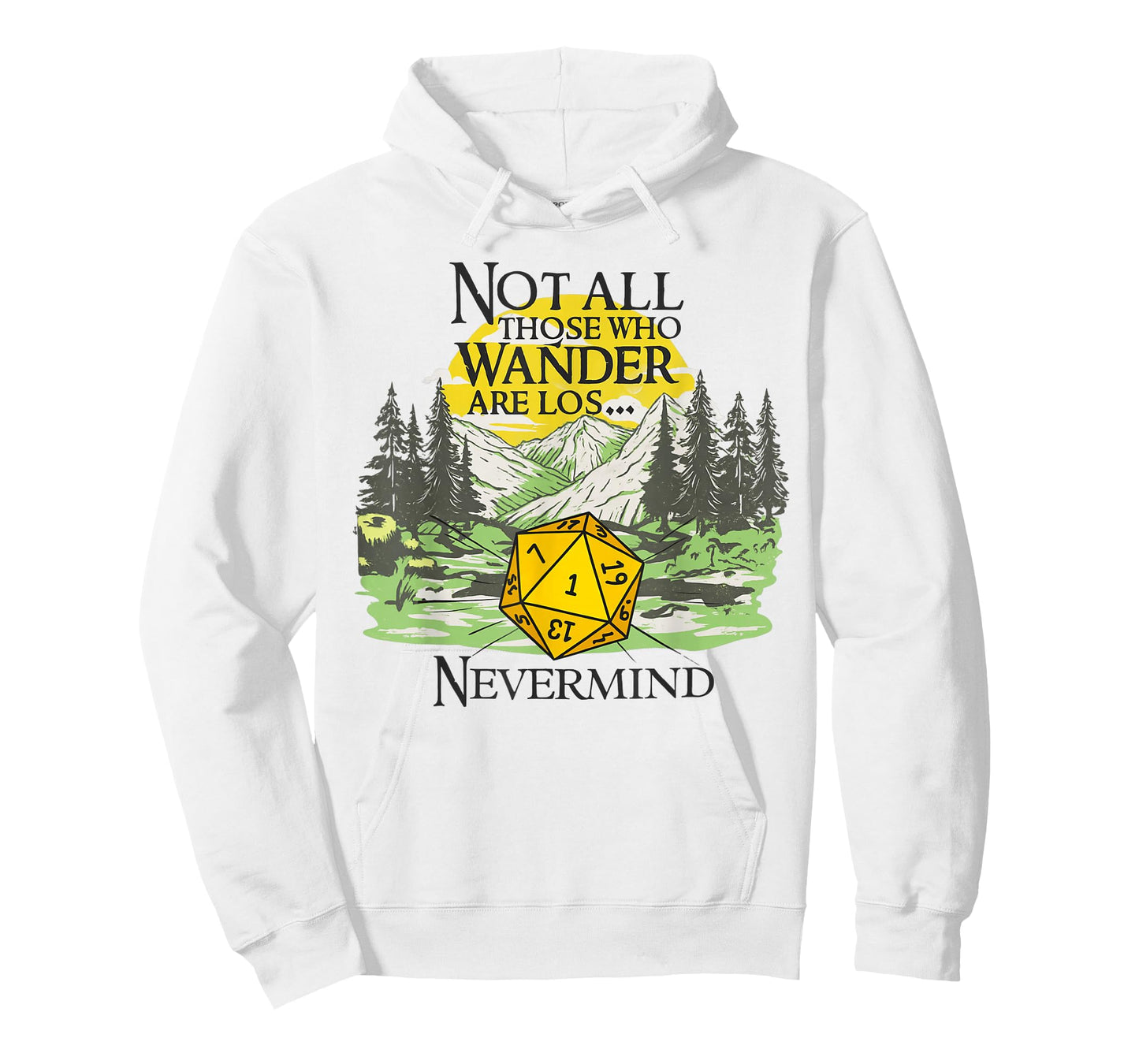Not All Who Wander are Lost Funny RPG Parody Gamer T-Shirt