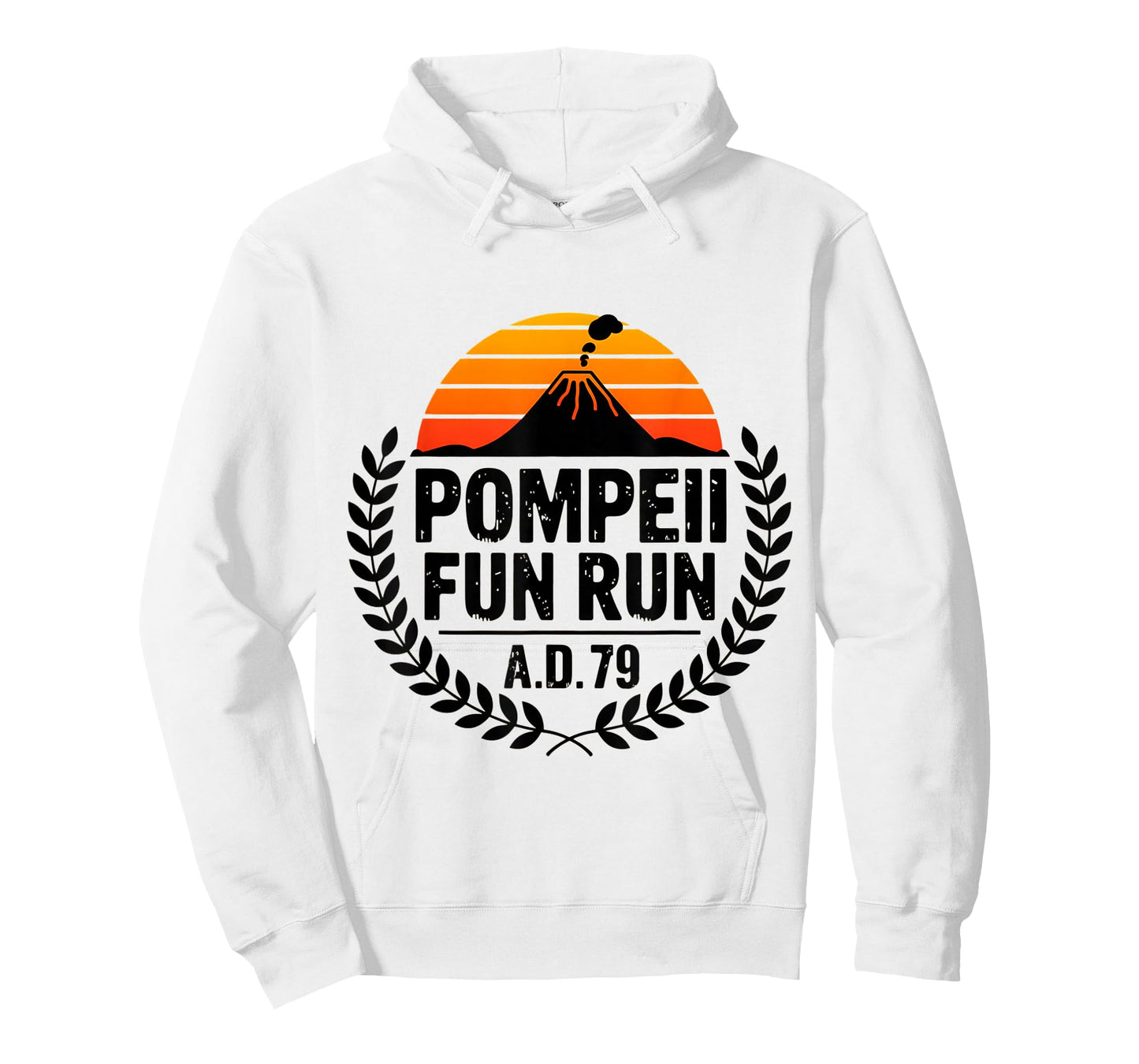 Pompeii Fun Run 79 Funny Volcano Retro T Shirt T-Shirt