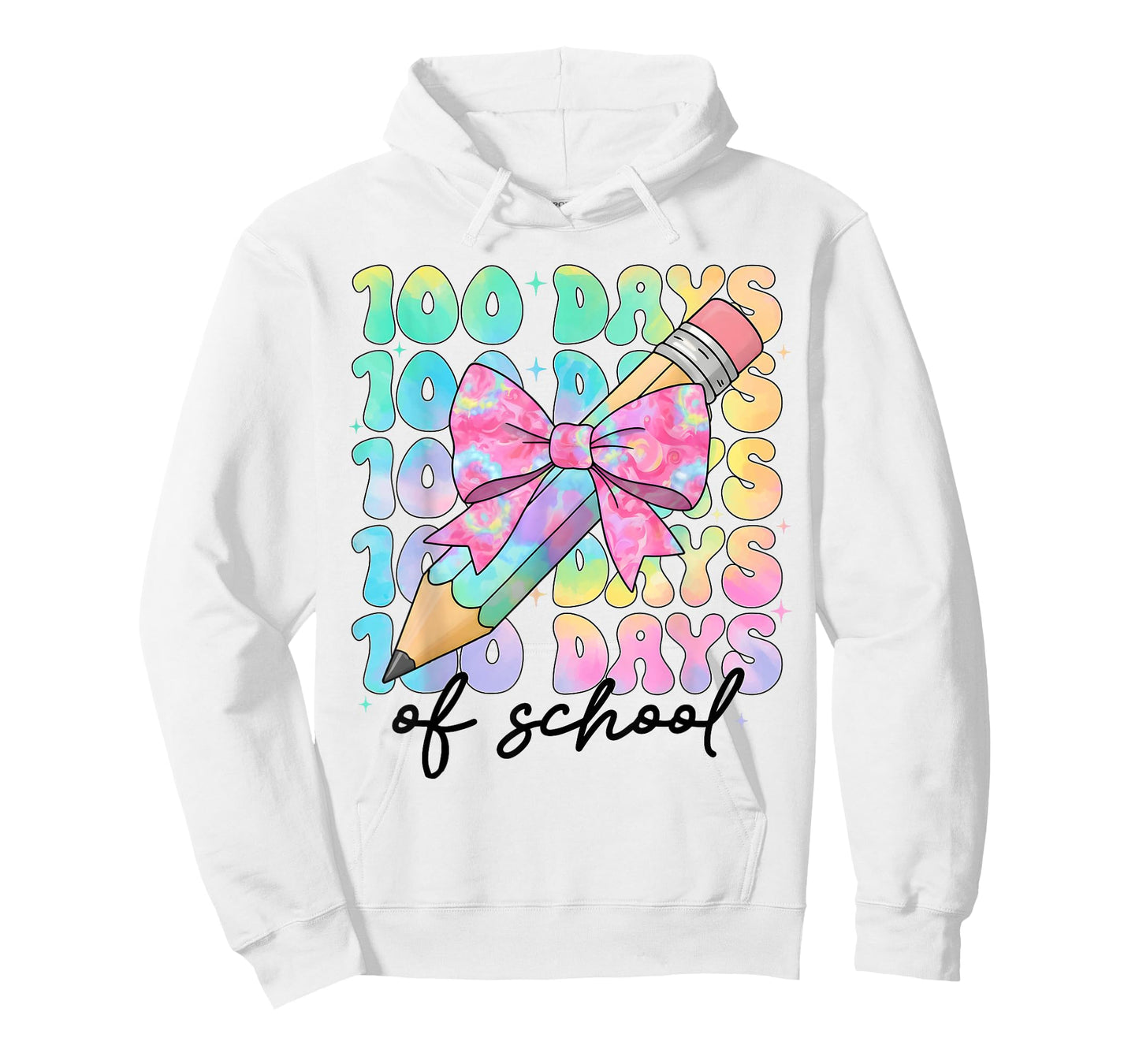 100 Days of School Bows Girls 100th Day of School Teacher T-Shirt