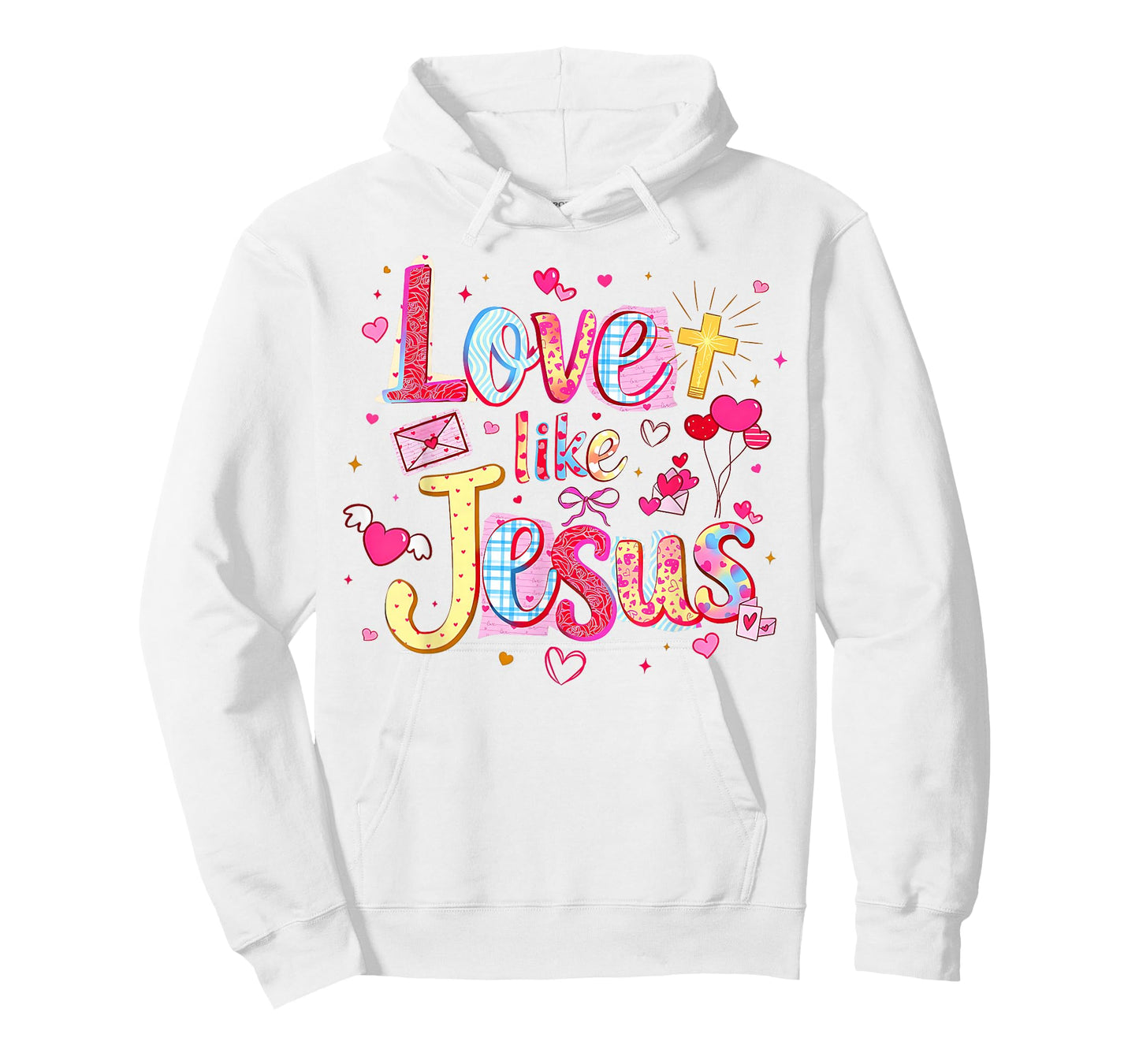 Love Like Jesus Christian Valentine Pink Coquette Matching T-Shirt