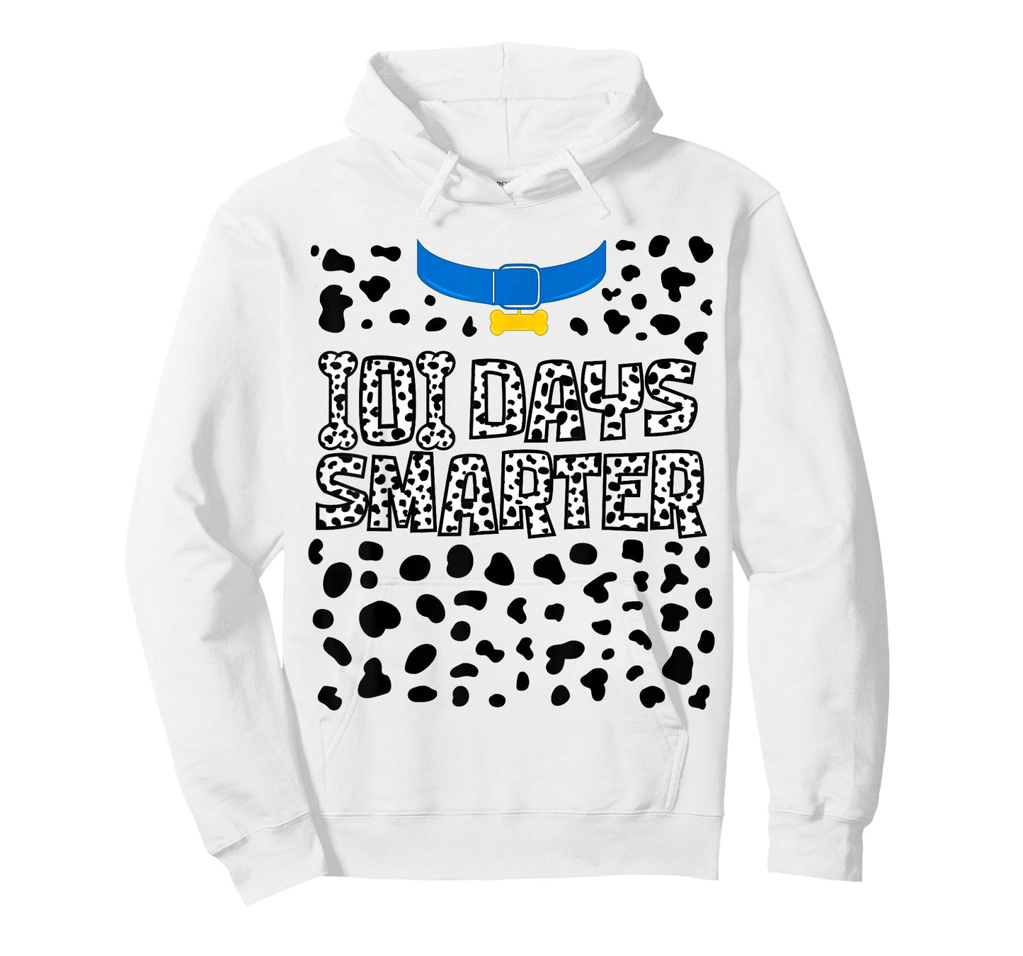 100 Days Smarter 100th of School Dalmatian Dog Teacher Kids T-Shirt