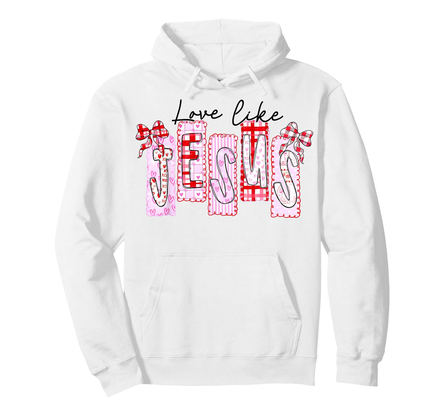Christian Love Like Jesus Preppy Valentine Men Women Kid T-Shirt