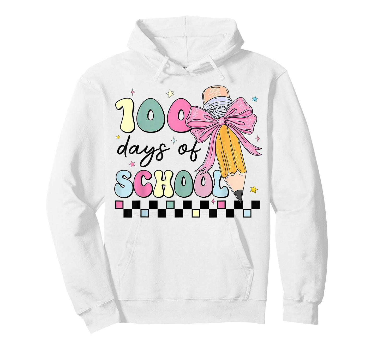 100 Days of School Shirt Girls Coquette Bow 100th Day School T-Shirt