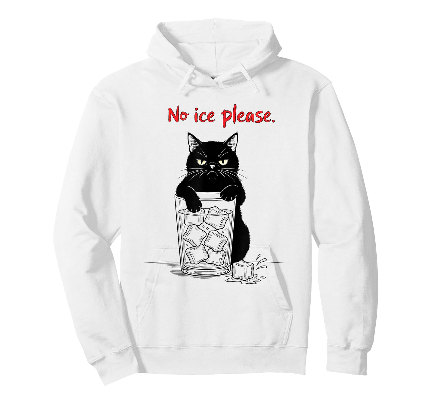 No Ice Please Funny Cat Meme Men Women T-Shirt