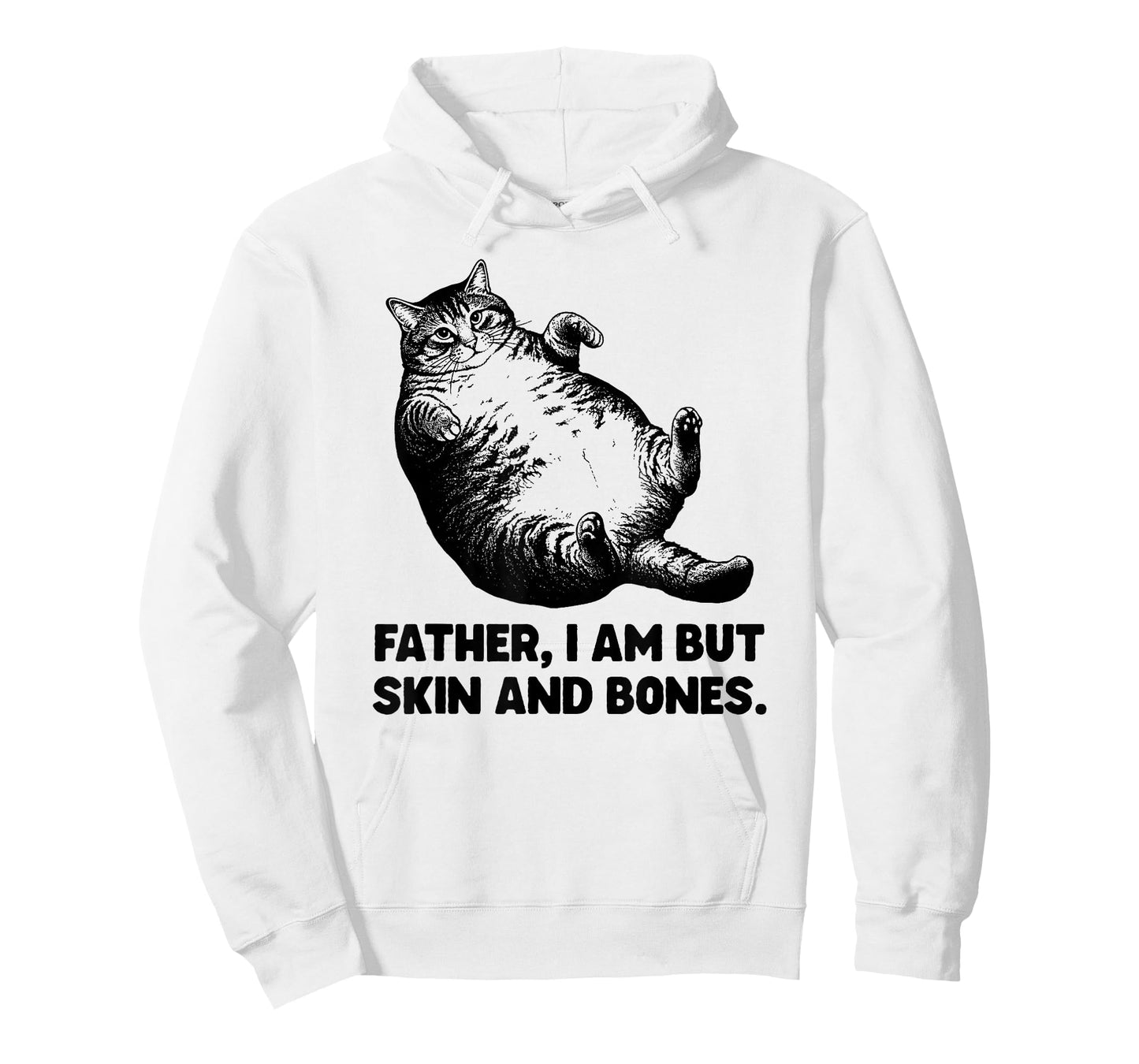 Father IAM But Skin and Bones Cat Funny T-Shirt