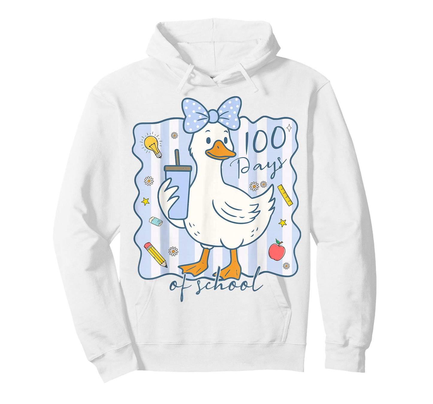 100 Days of School Goose 100th Day of School Boys Girls Kids T-Shirt