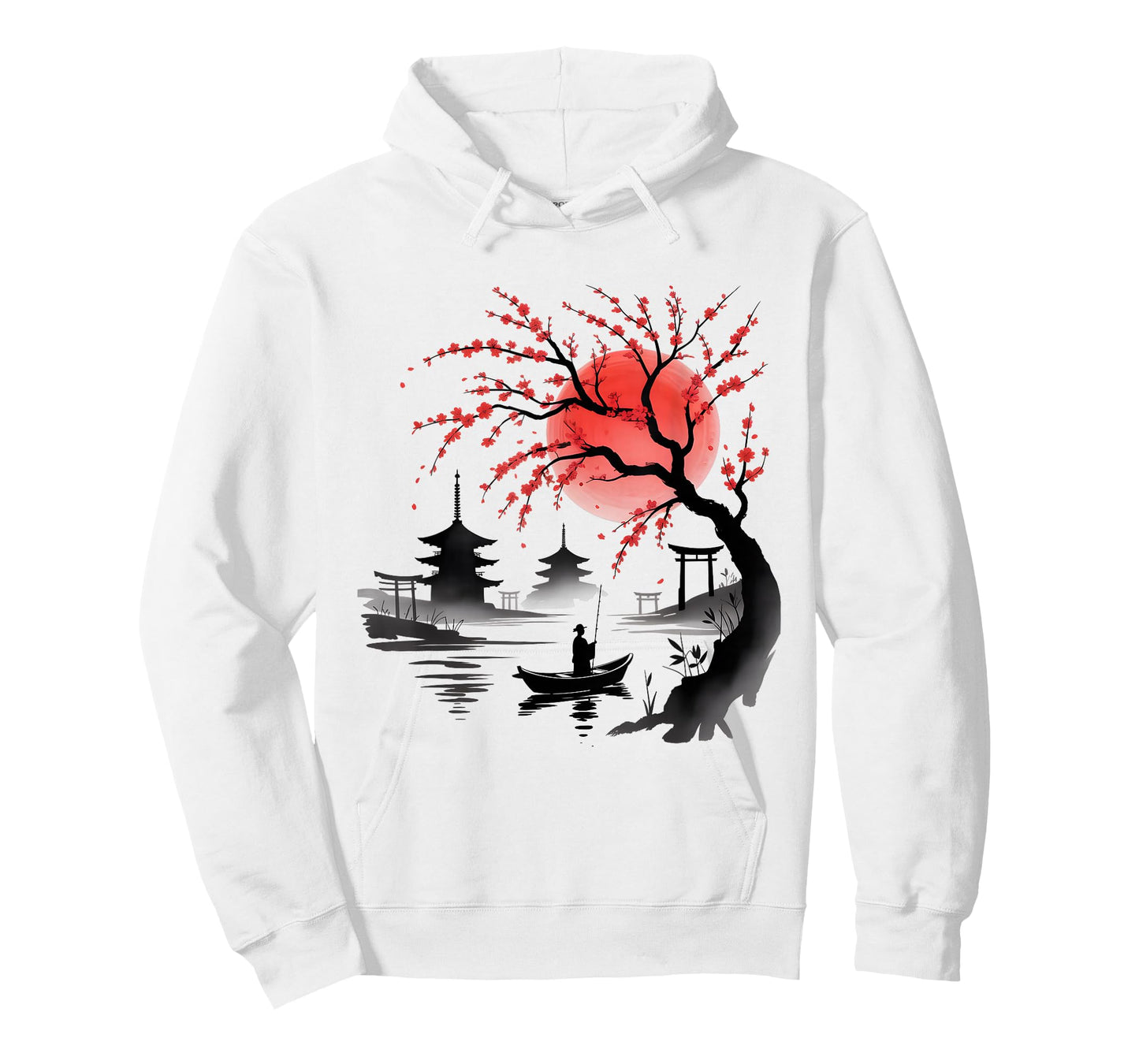 Beautiful Japanese Art Cherry Blossom Sakura Japan Graphic T-Shirt