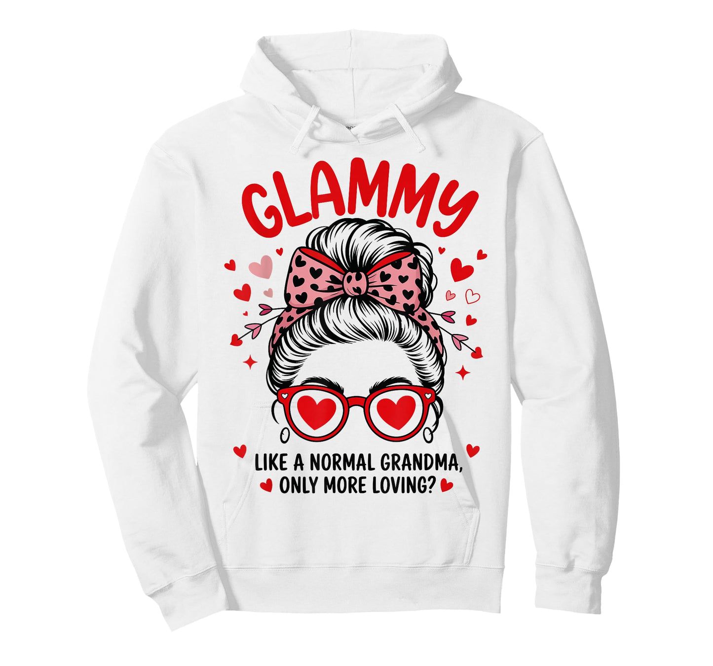 Glammy Valentine Quote for Loving Grandma with Cute Bow T-Shirt