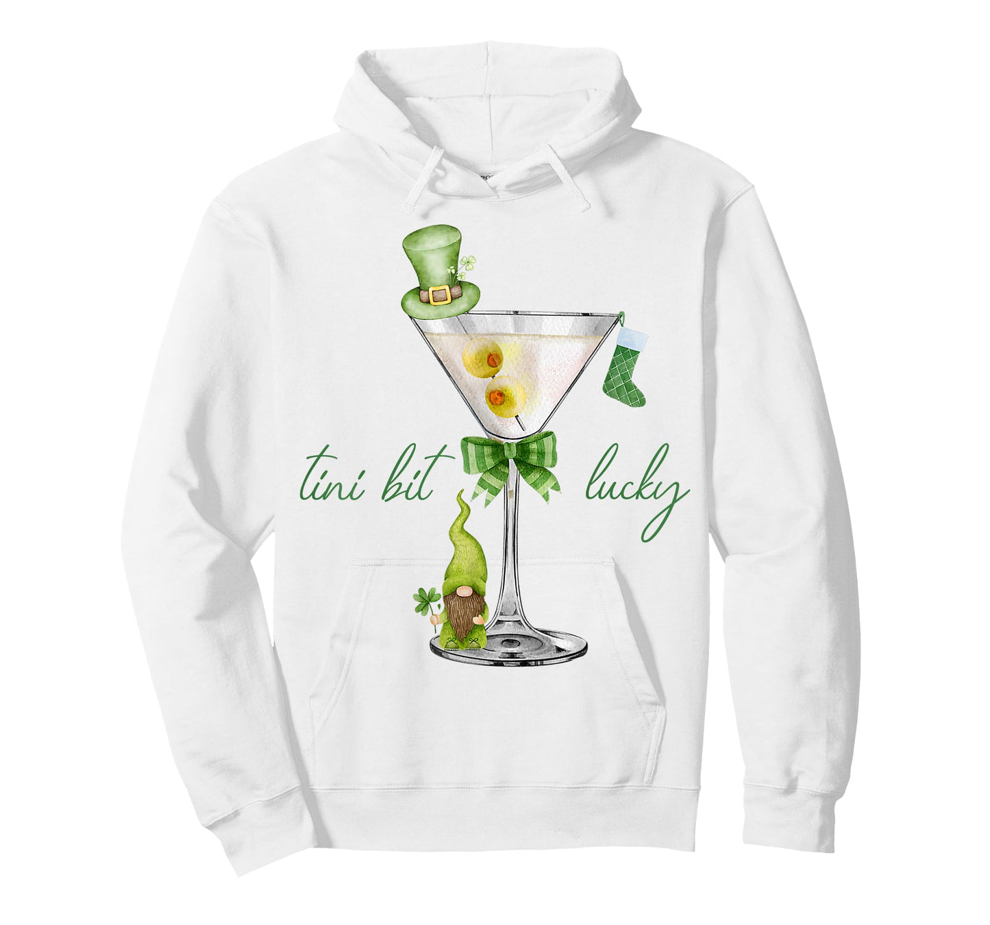 St. Patrick's Martini Irish Baby A Tini Bit Irish Lucky Girl T-Shirt