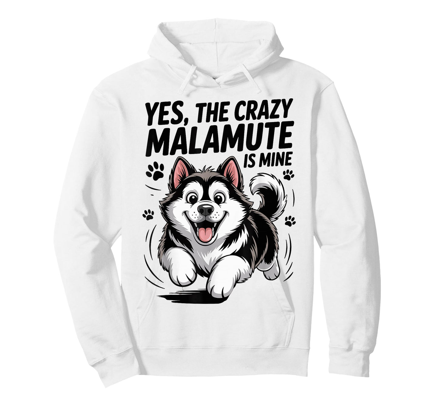 Cute Pet Dog Lover Cartoon Funny Breed Alaskan Malamute T-Shirt