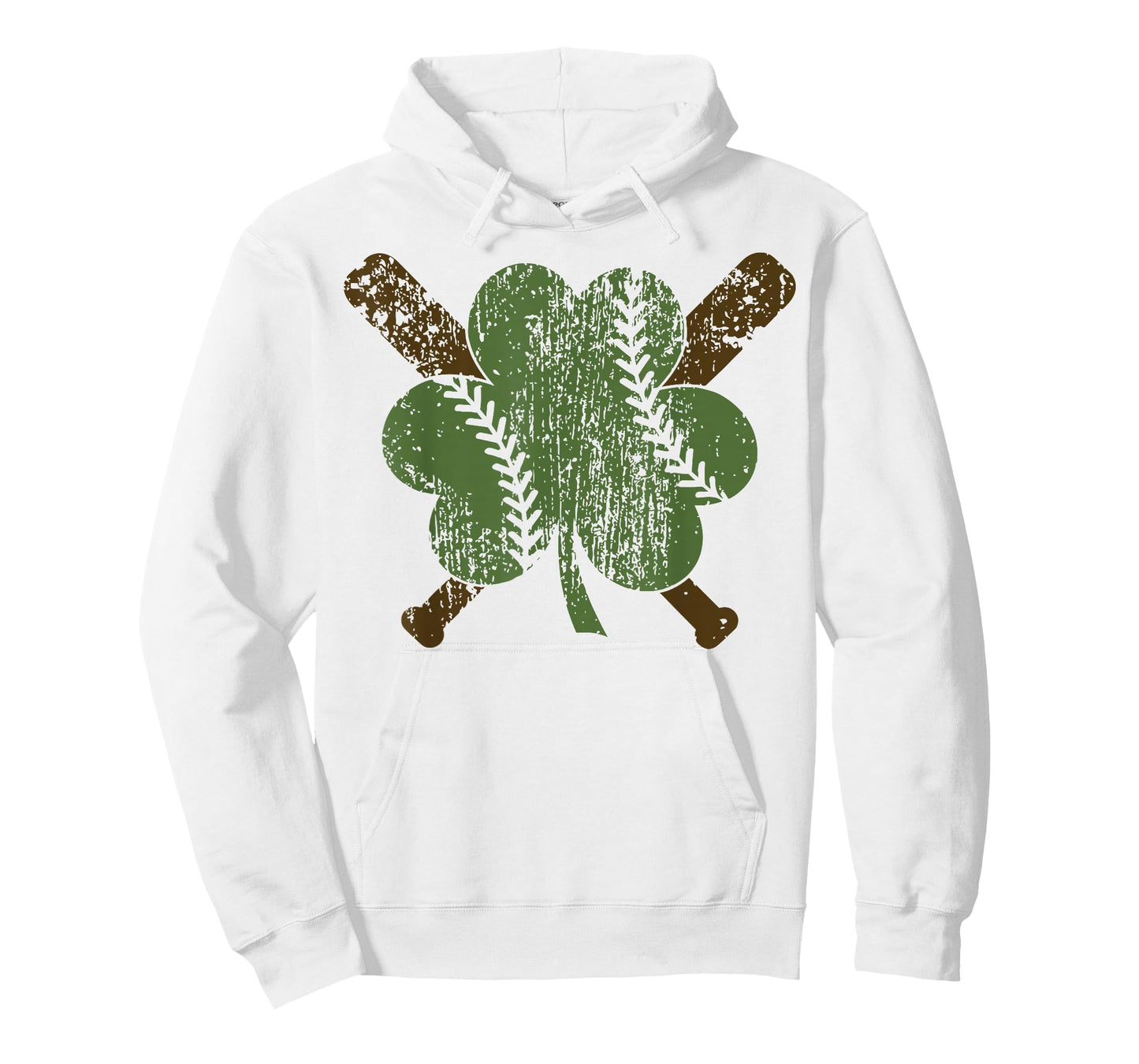 Baseball St Patricks Day Boys Girls Men Women Shamrock Green T-Shirt