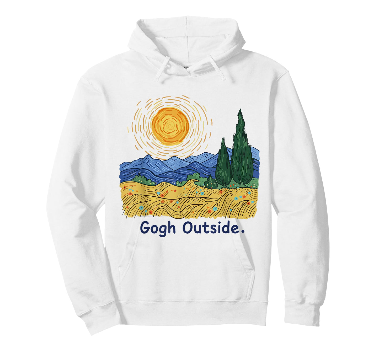 Gogh Outside Starry Night Nature Lover Inspirational Artist T-Shirt