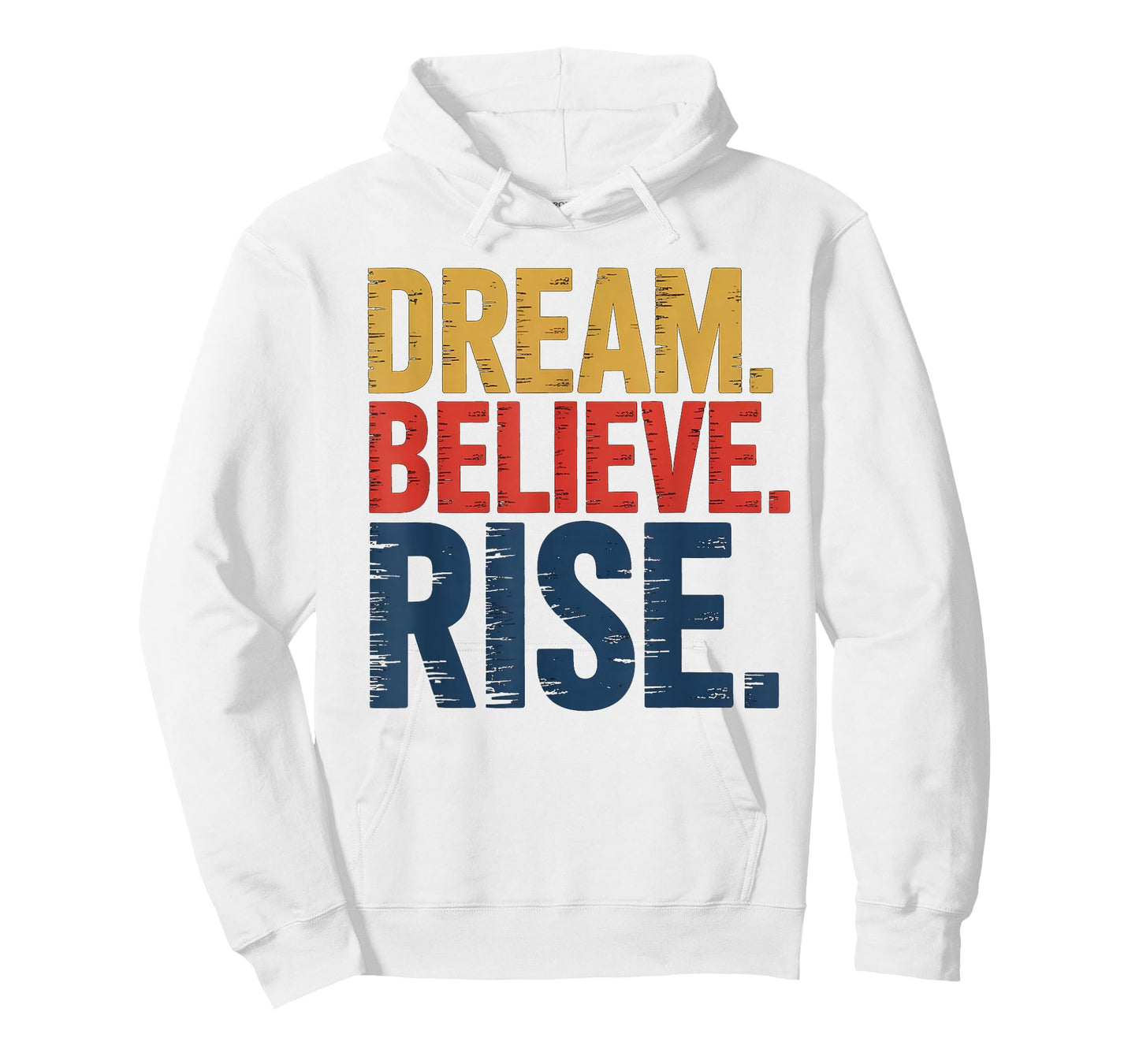 Dream Believe Rise MLK Inspiration Quote T-Shirt