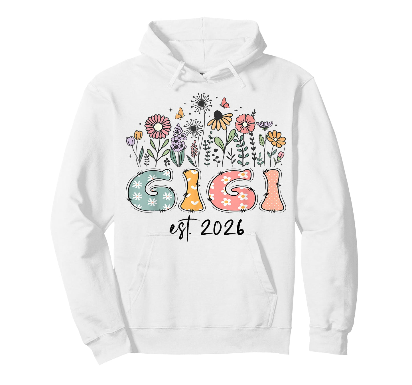Promoted to Gigi Est. 2026 Daisy Floral Wildflower T-Shirt
