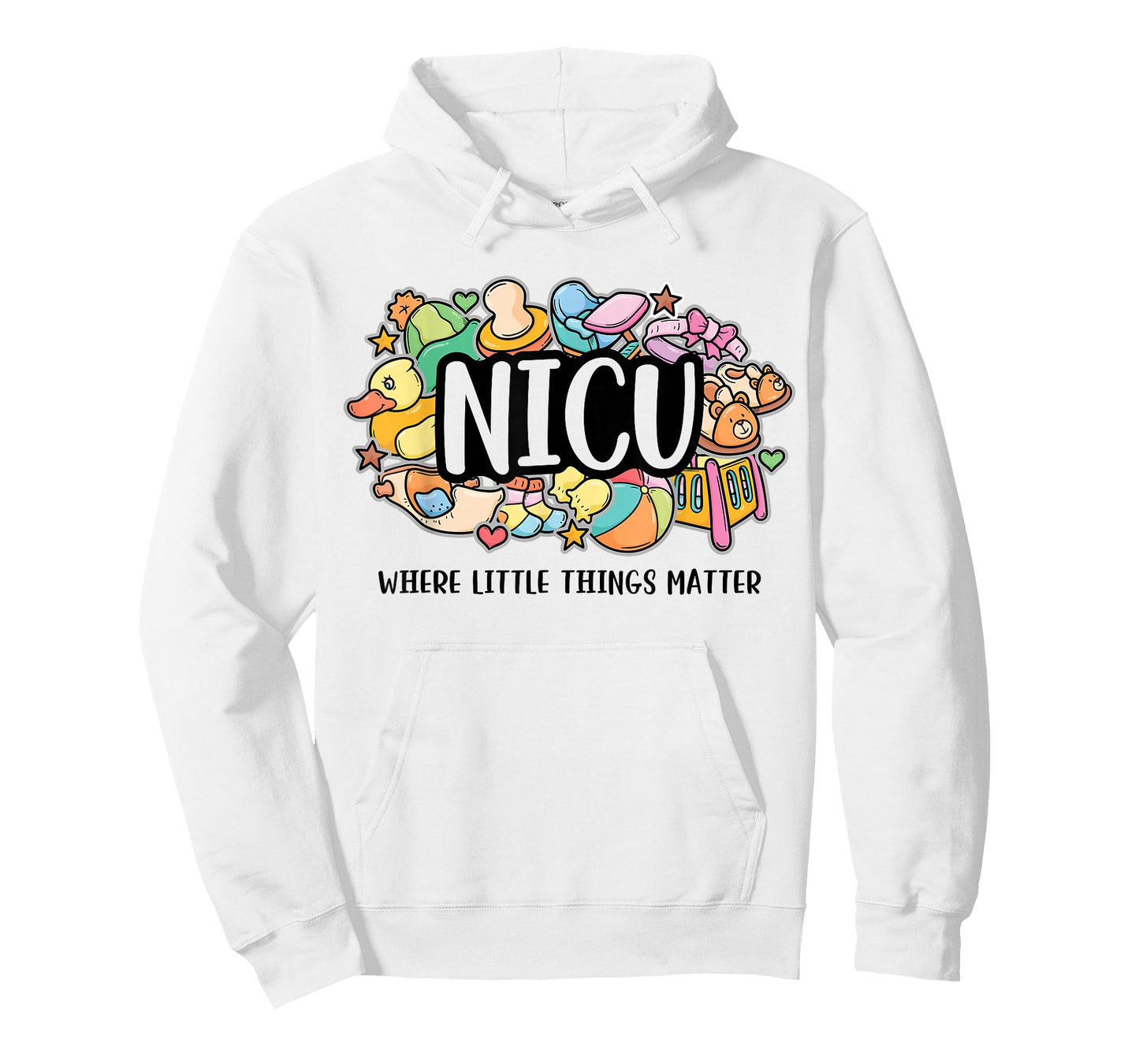 NICU Where Little Things Matter Nurse Gift Neonatal Nursing T-Shirt