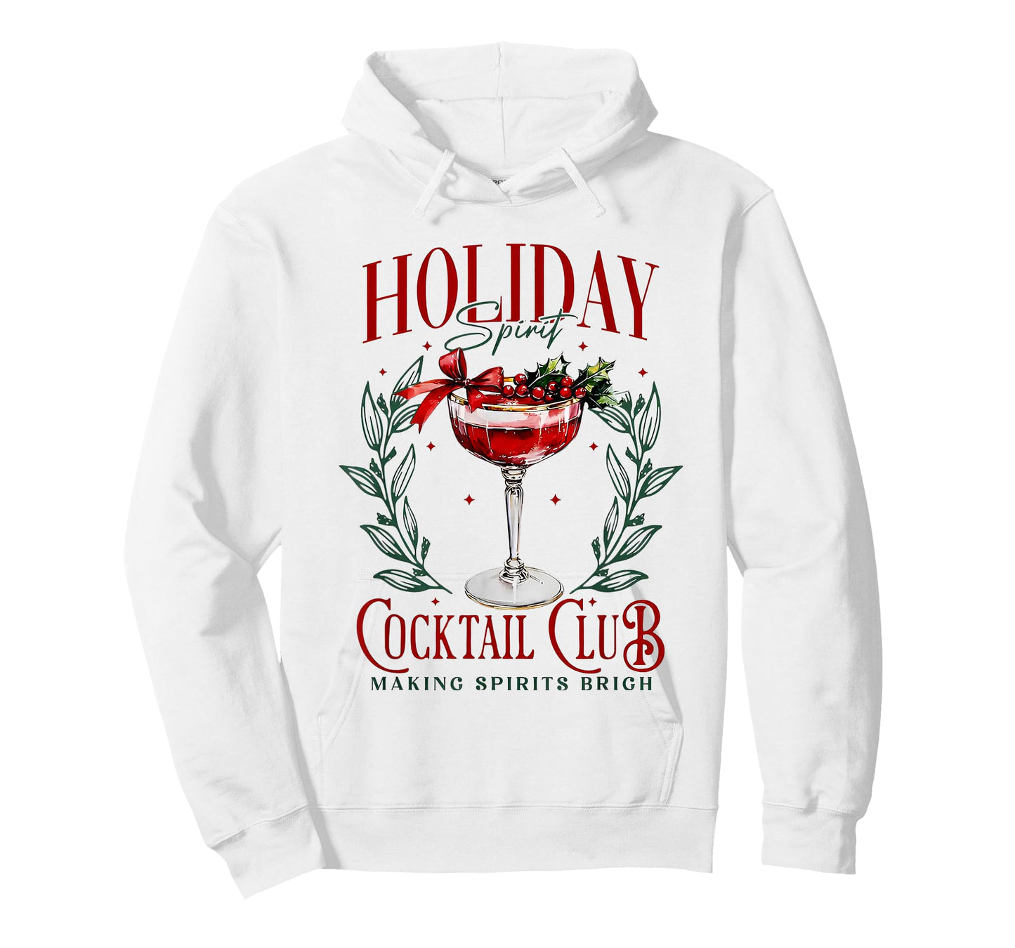 Holiday Spirit Cocktail Club Making Sprits Brights Christmas T-Shirt