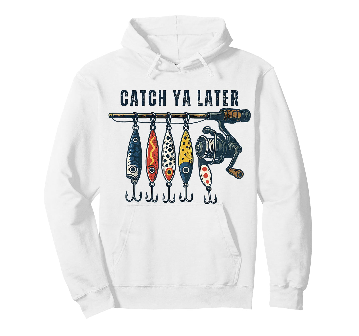 Catch Ya Later Funny Vintage Fishing Lures Outdoor Dad Son T-Shirt