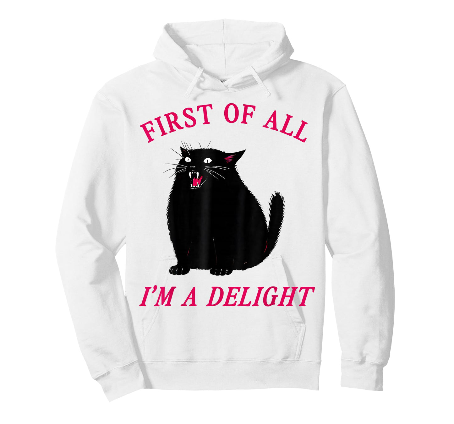 Funny First of All I'm A Delight Black Cat for Men Women T-Shirt