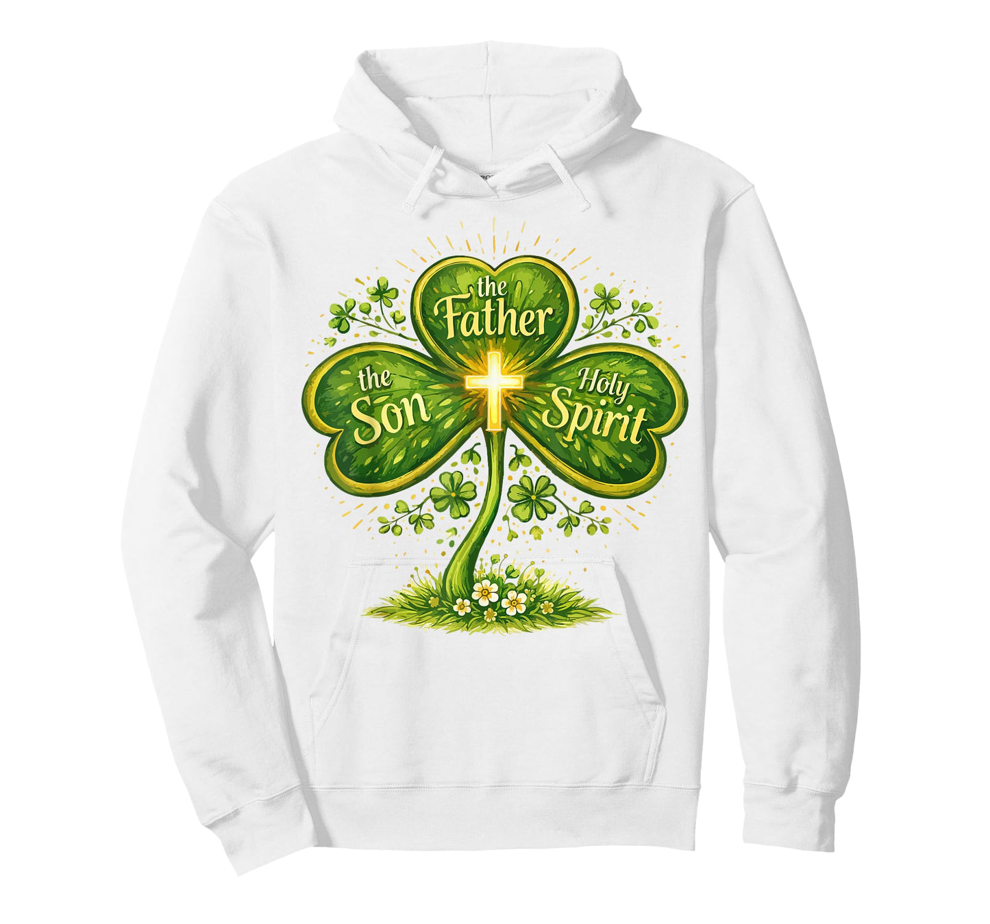 Father Son Holy Spirit St Patricks Day Christian Irish Women T-Shirt