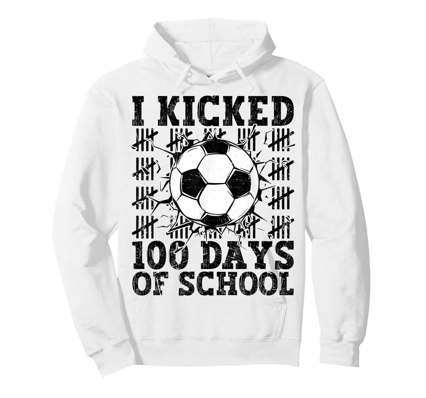 I Kicked 100 Days of School Soccer 100th Day Sport Kids Boys T-Shirt