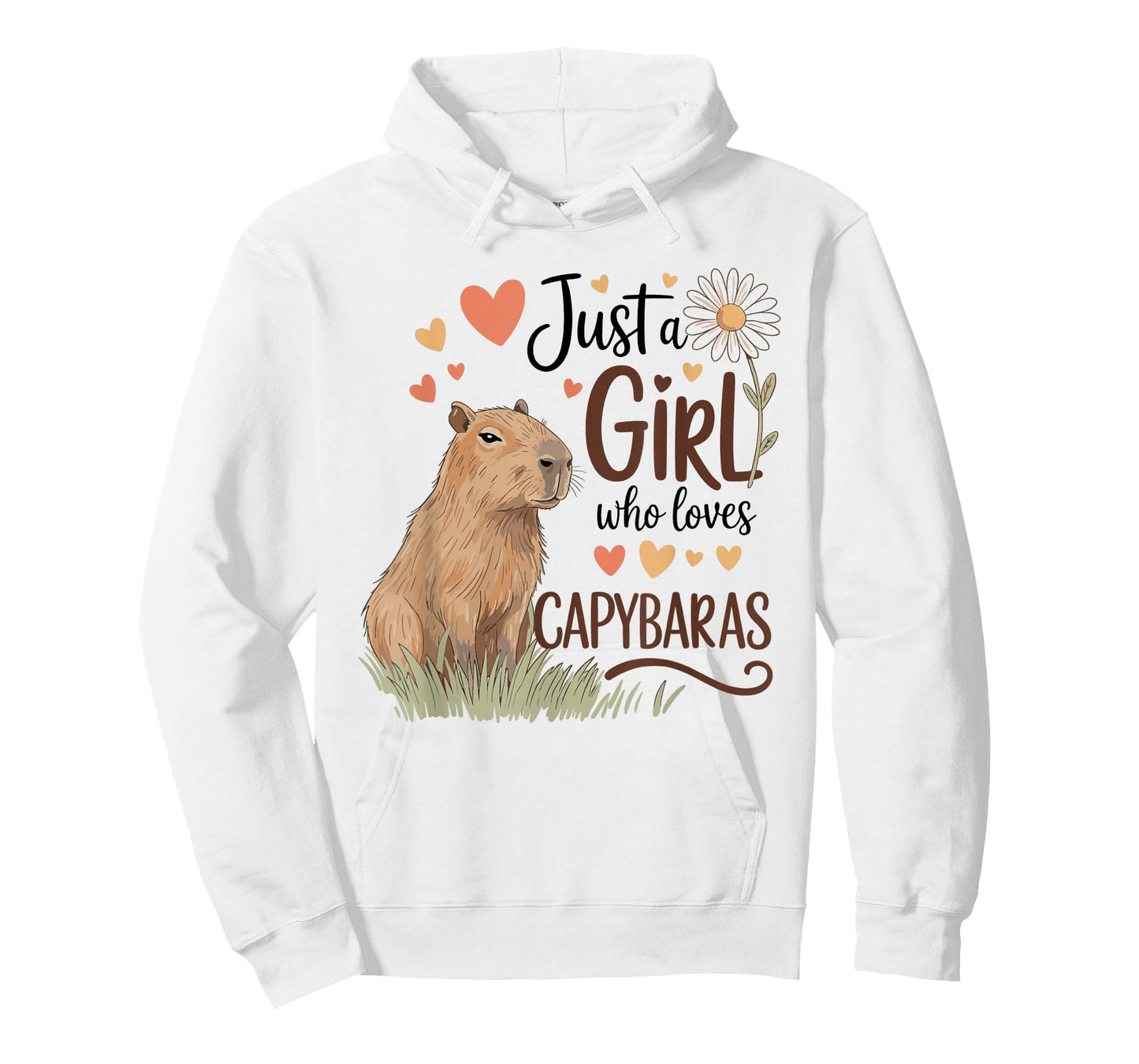 Just a Girl Who Loves Capybaras Cute Animal Pet Rodent Lover T-Shirt