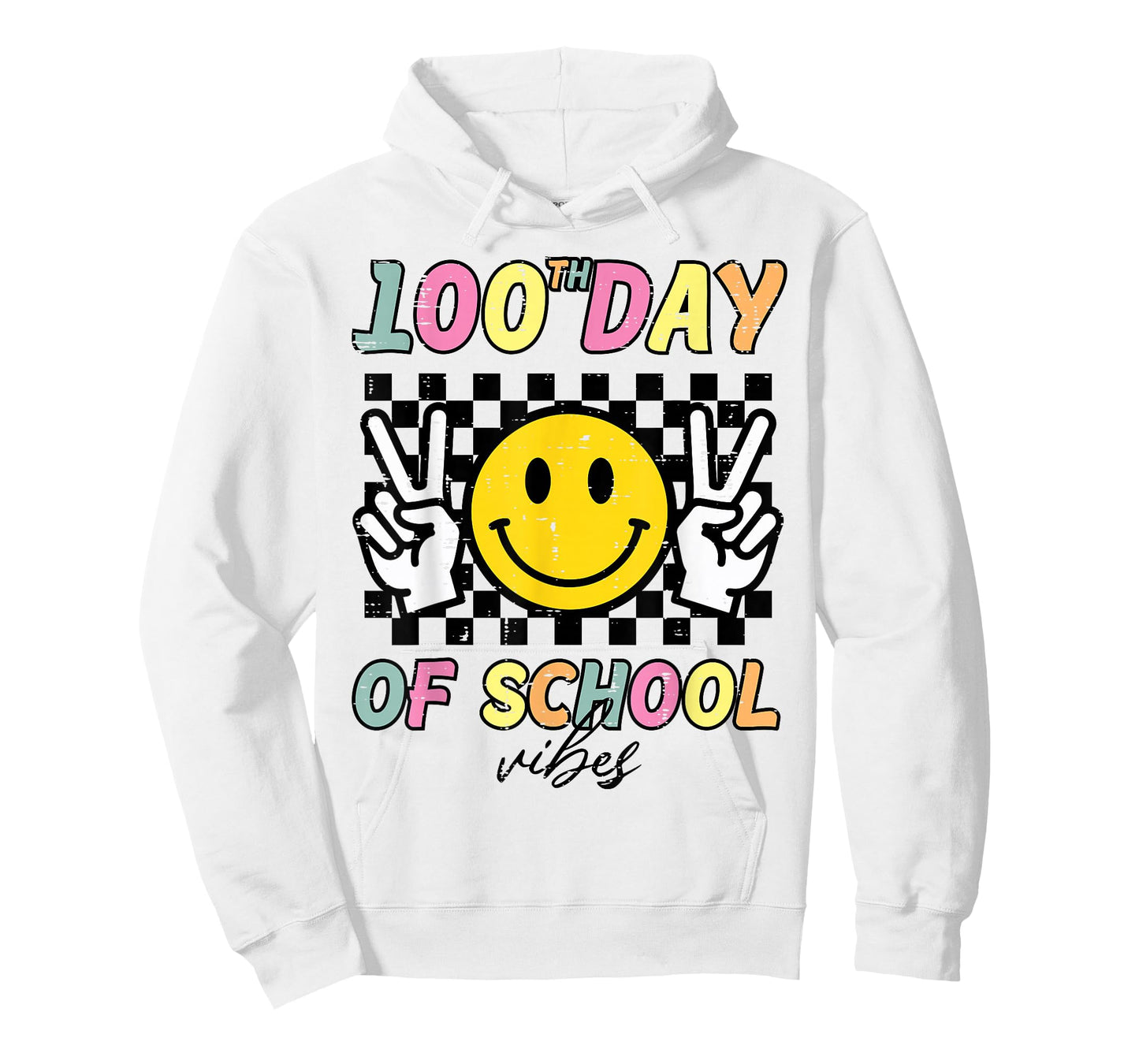 100th Day of School Vibes 100 Days of School Boys Girls Kids T-Shirt