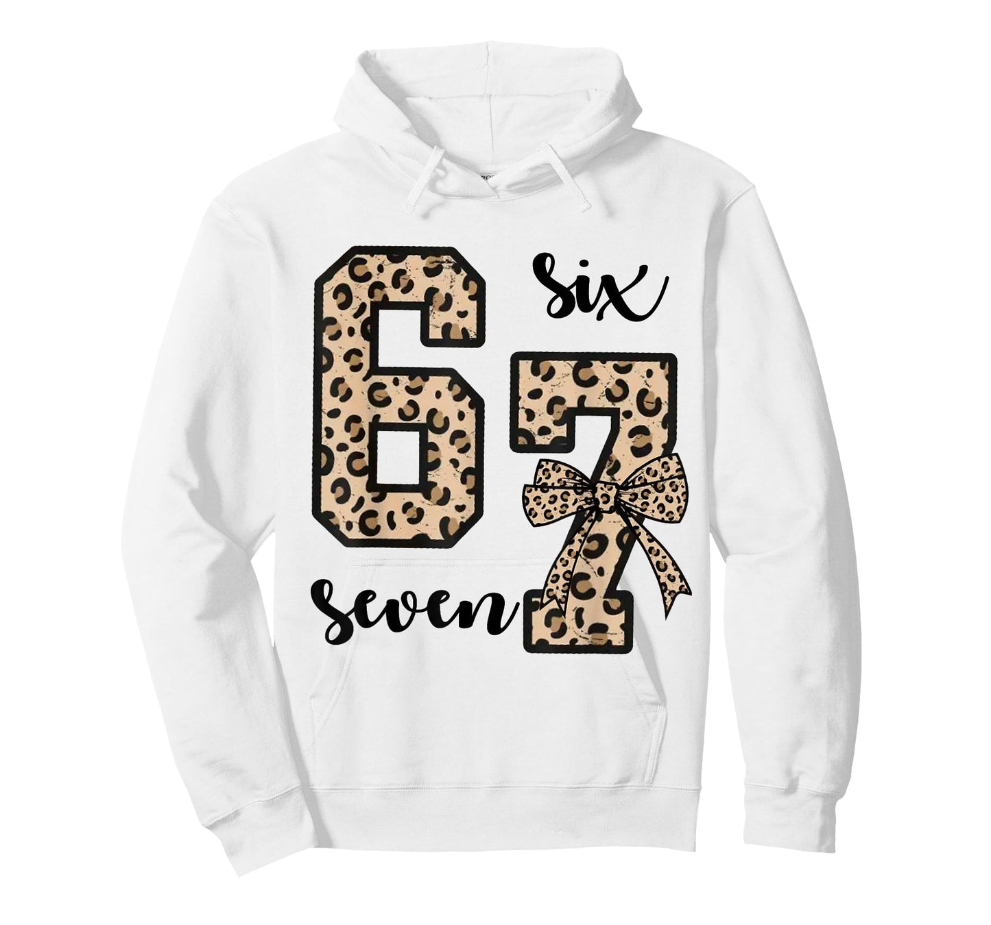 67 Christmas 6 7 Six Seven Meme 67 Leopard Cheetah Women T-Shirt