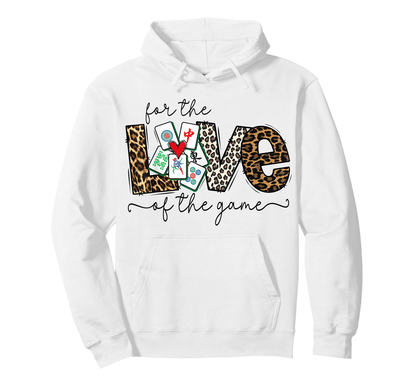 Love for The Game Mahjong Love Playing Chinese Game Funny T-Shirt