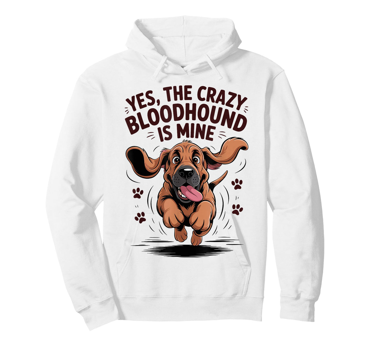 Bloodhound Breed Cute Pet Dog Lover Cartoon Funny Bloodhound T-Shirt