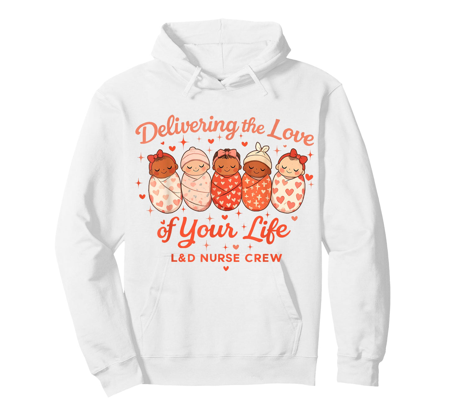 Cute Labor Delivery Nurse Crew Heart Graphic Valentines Day T-Shirt