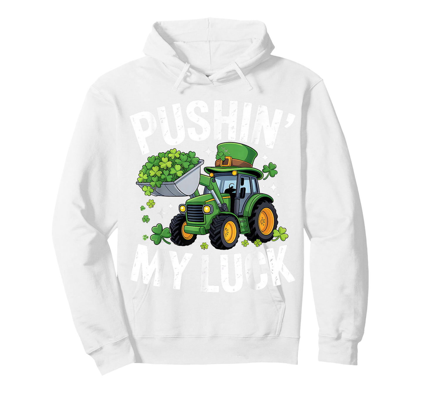 Pushing My Luck Tractor St Patricks Day Boys Toddler Kids T-Shirt