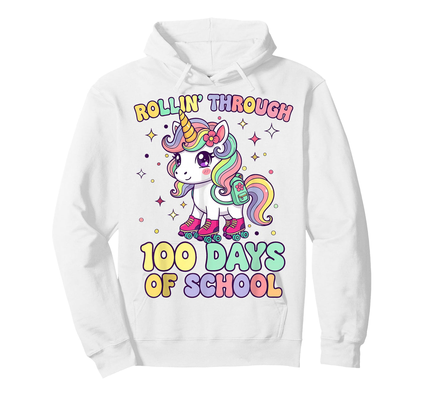 100th Day of School Unicorn 100 Days of School Kids Girls T-Shirt