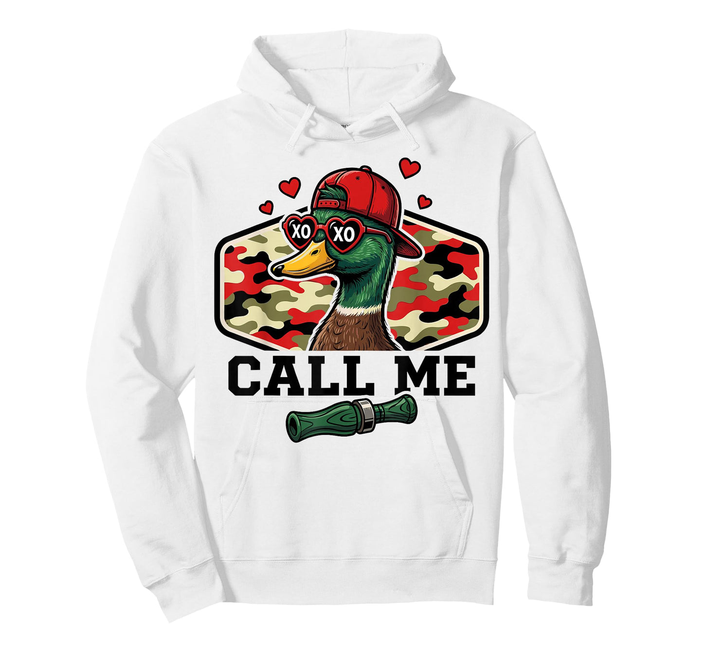Call Me Mallard Duck Hunting Valentines Day Hunting Season T-Shirt