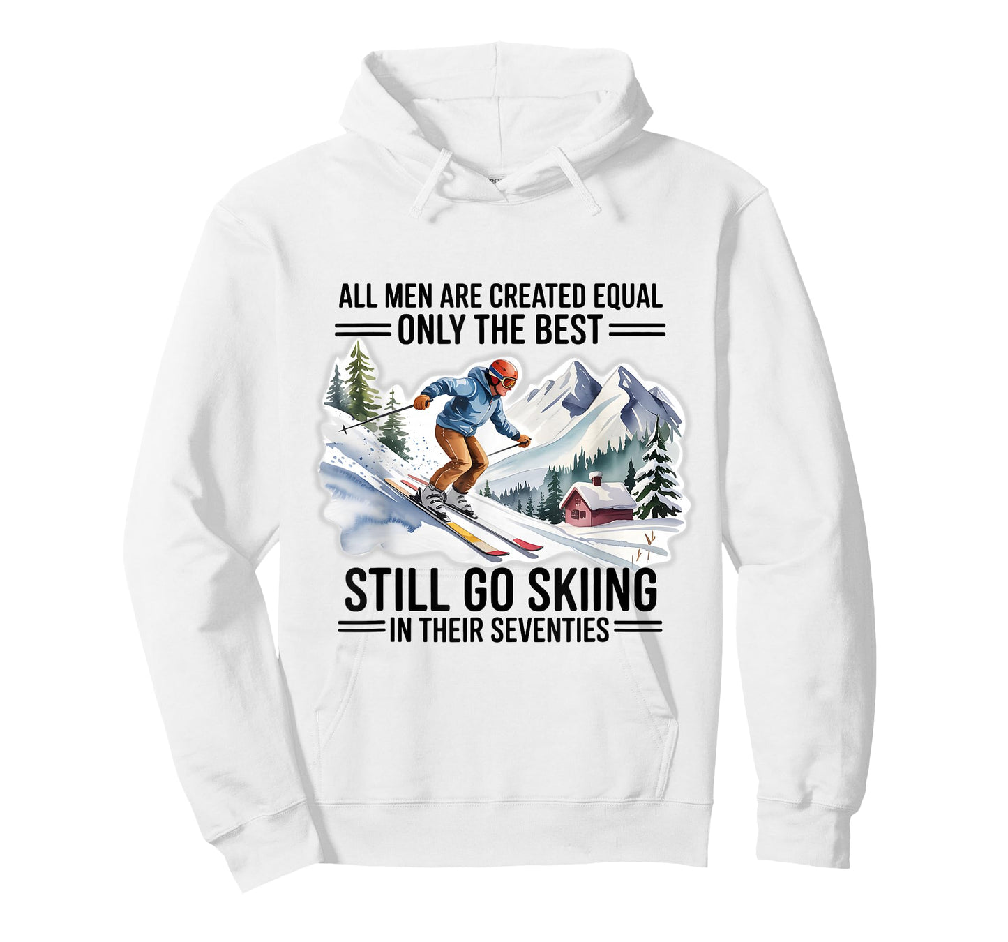 Best Skiers Men Still Go Skiing in Their Seventies Birthday T-Shirt