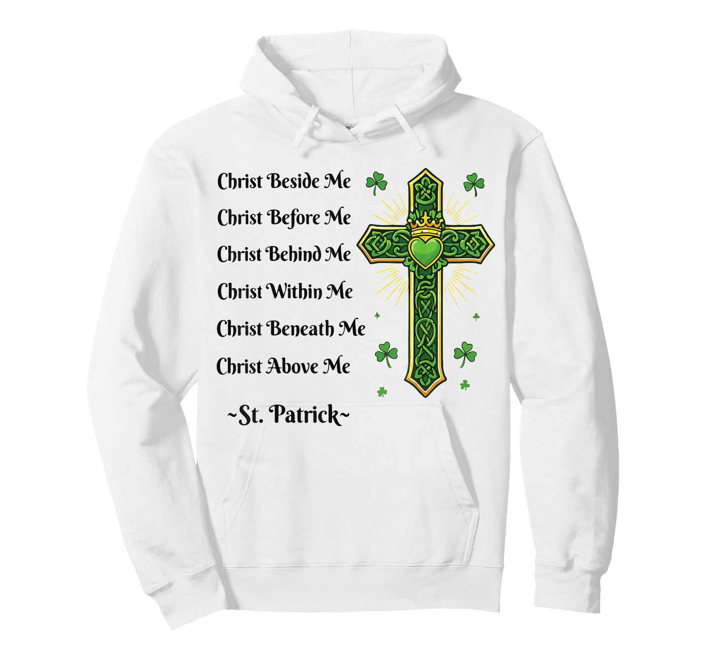 St Patricks Day Christian Cross Prayer Irish Women Men T-Shirt