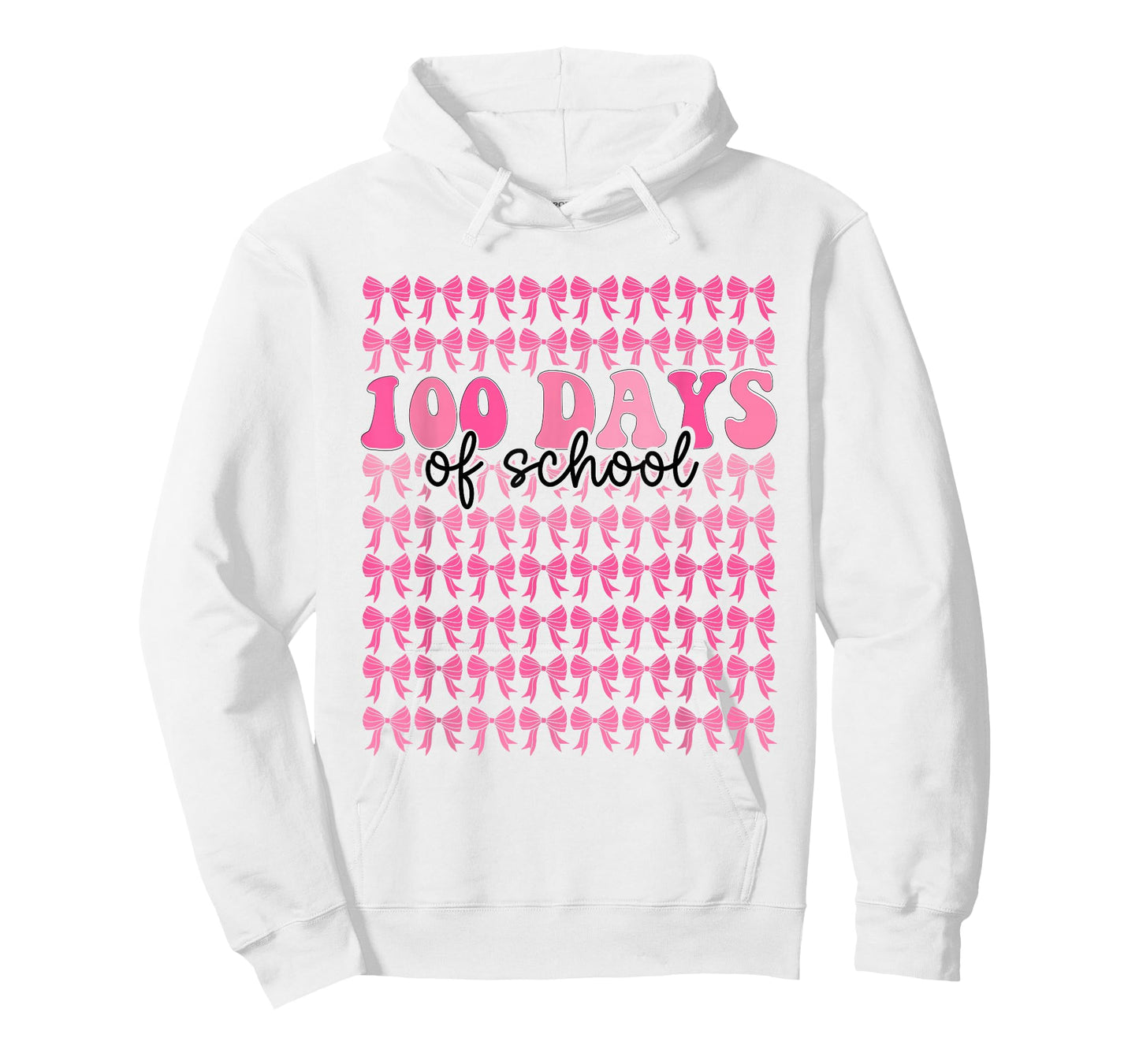 100 Days of School Coquette Bow Teacher Girl Kid 100th Day T-Shirt