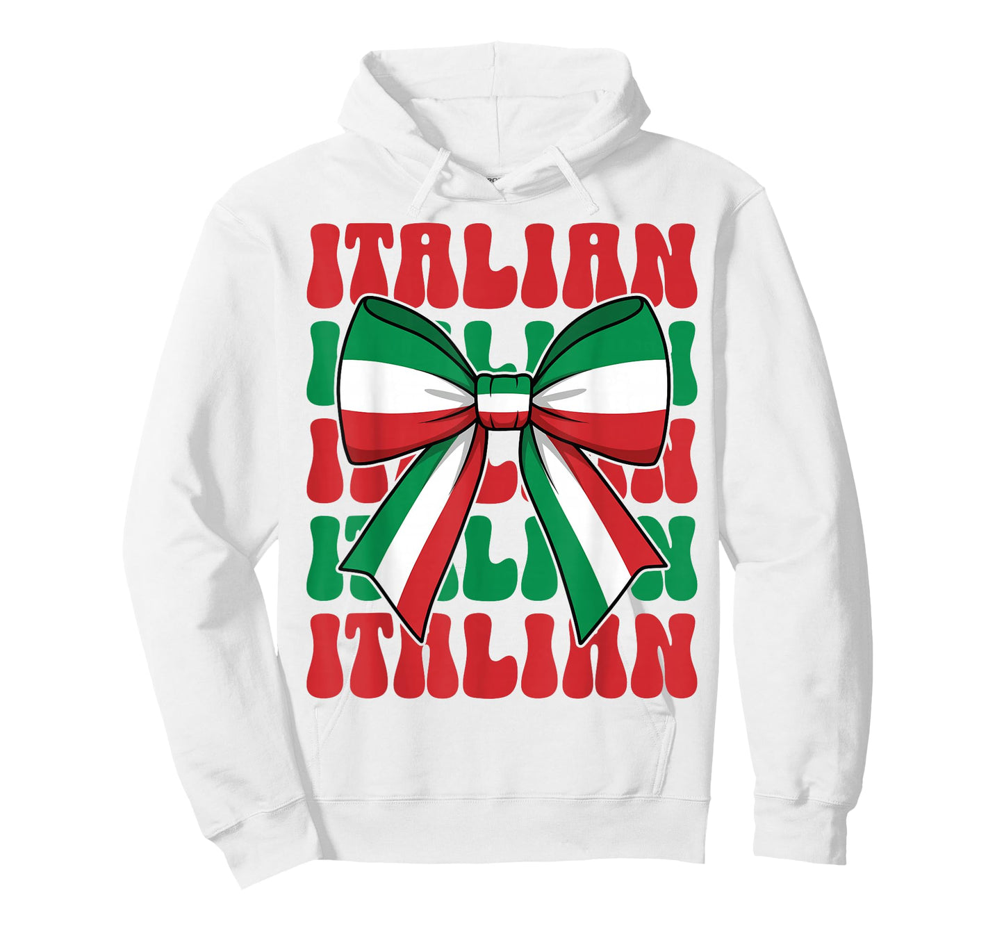 Italian Girl Coquette Bow Italy Flag Cute Italia Italian T-Shirt
