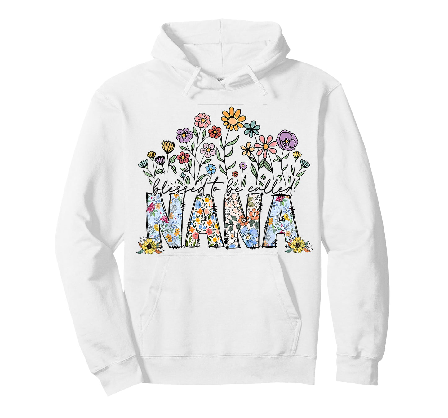 Blessed to Be Called Nana Floral Women Girls Mothers Day T-Shirt