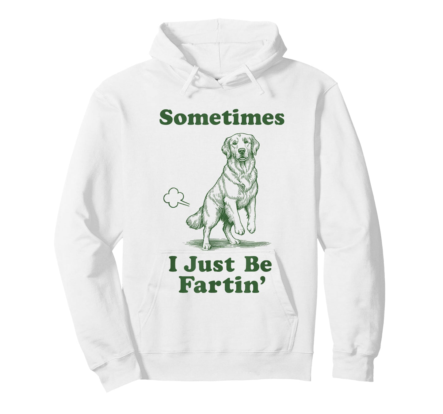 Golden Retriever Fart Funny Dog Sometimes I Just Be Fartin' T-Shirt