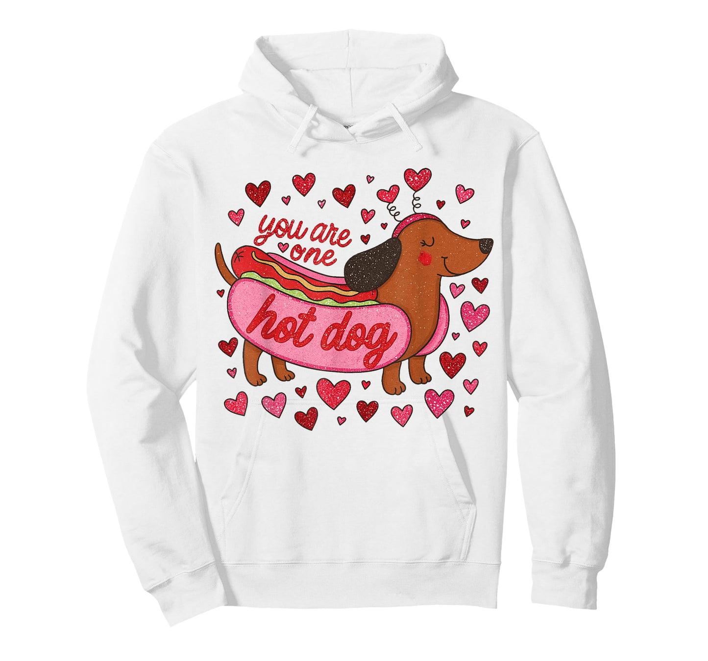 You are One Hot Dog Valentine Dachshund Mama Dog Mom T-Shirt