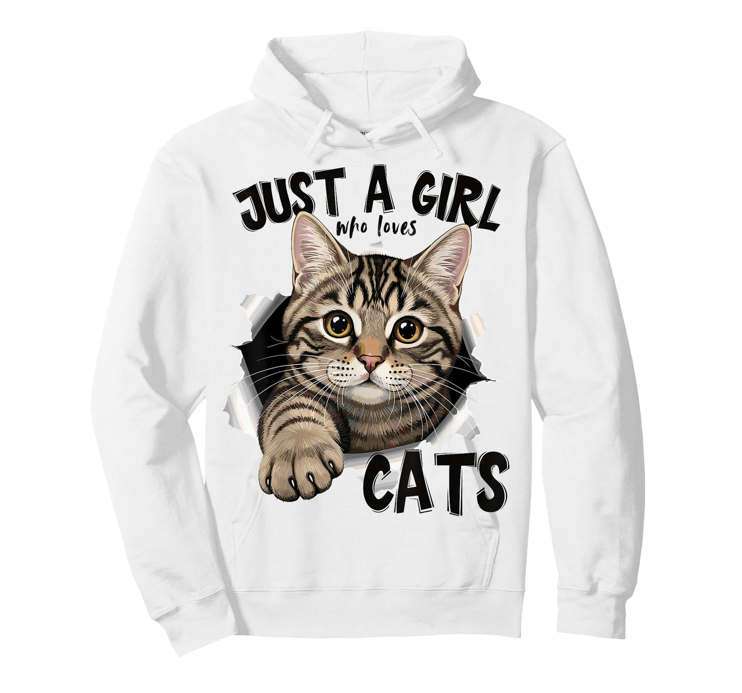 Just a Girl who Loves Cats Women who Rescue Cats and Kittens T-Shirt