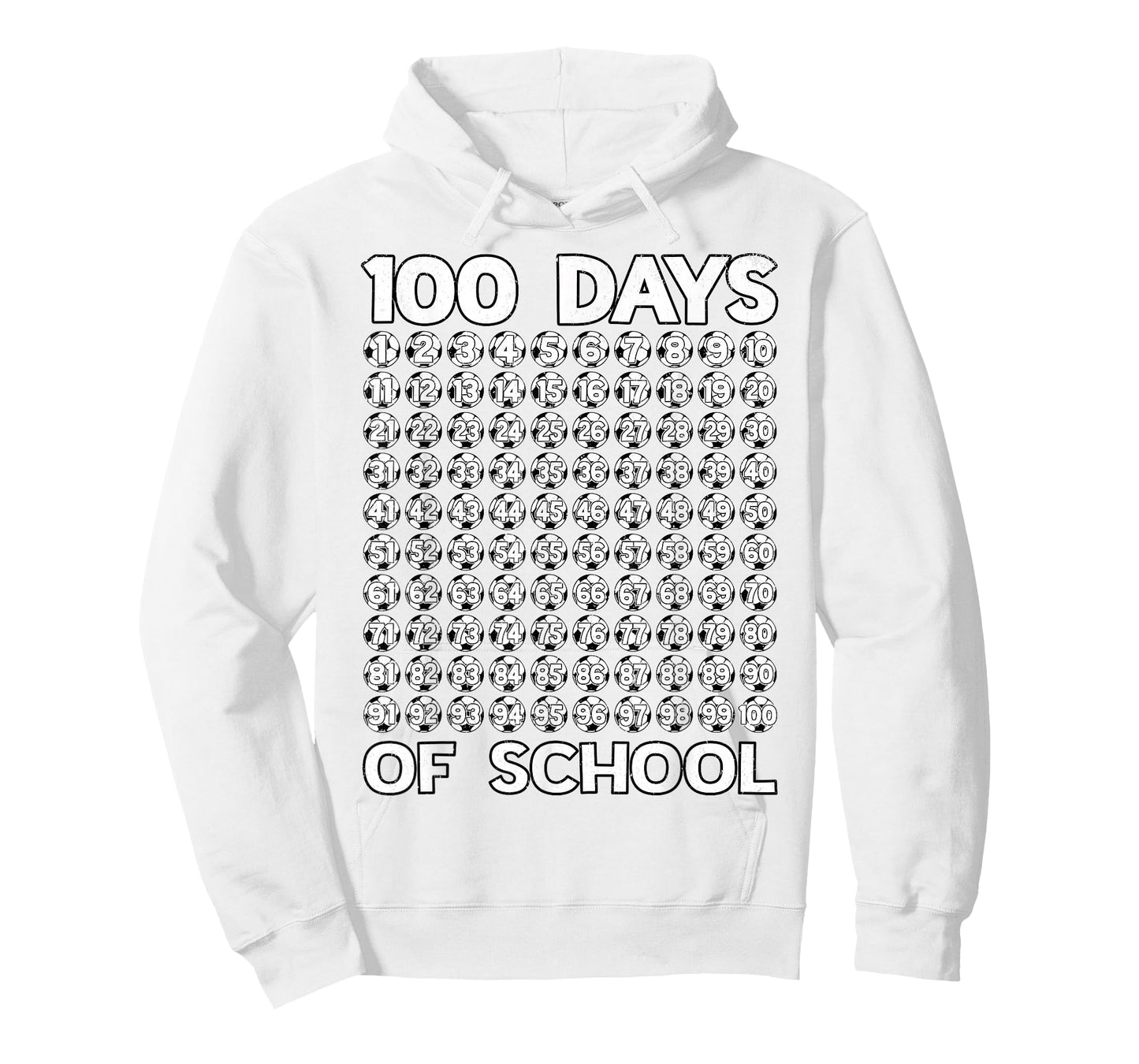 100 Days of School Soccer Balls 100th Day of School Boys T-Shirt